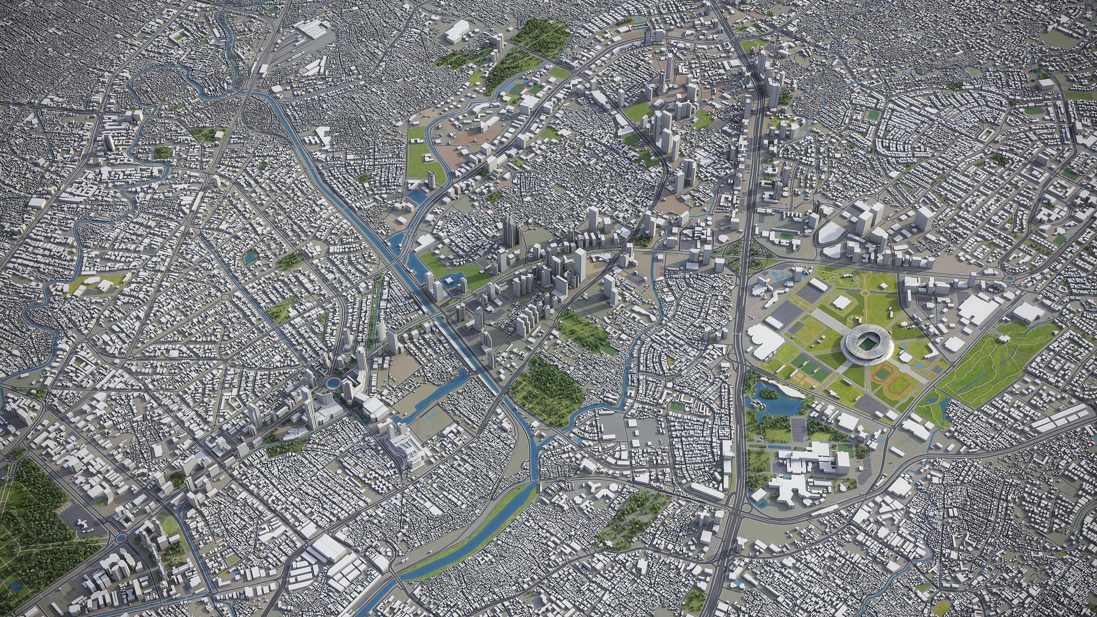 Full Area Low-poly 3D model_11