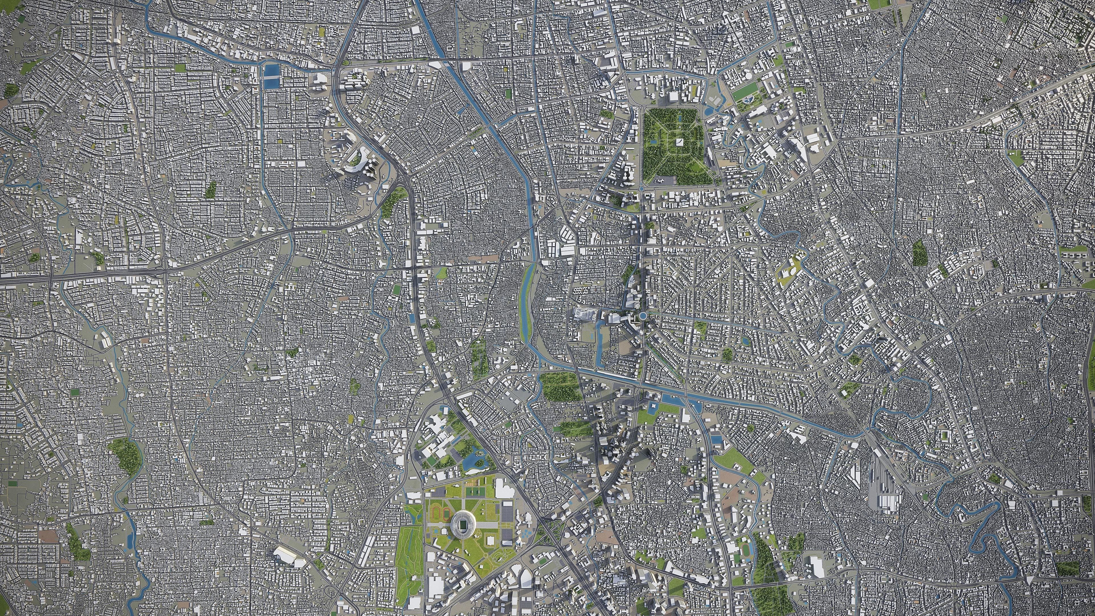 Full Area Low-poly 3D model_14