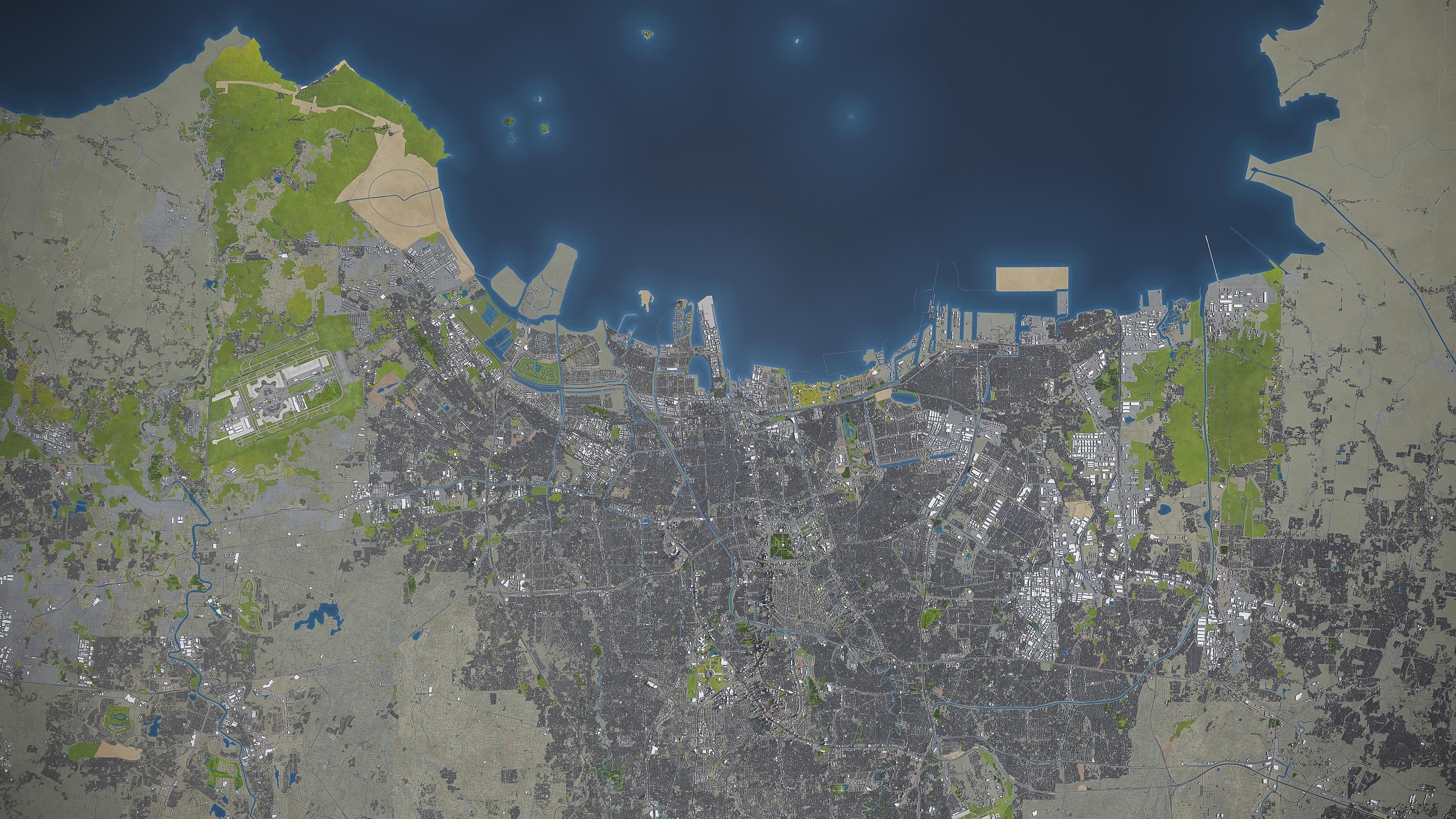 Full Area Low-poly 3D model_16