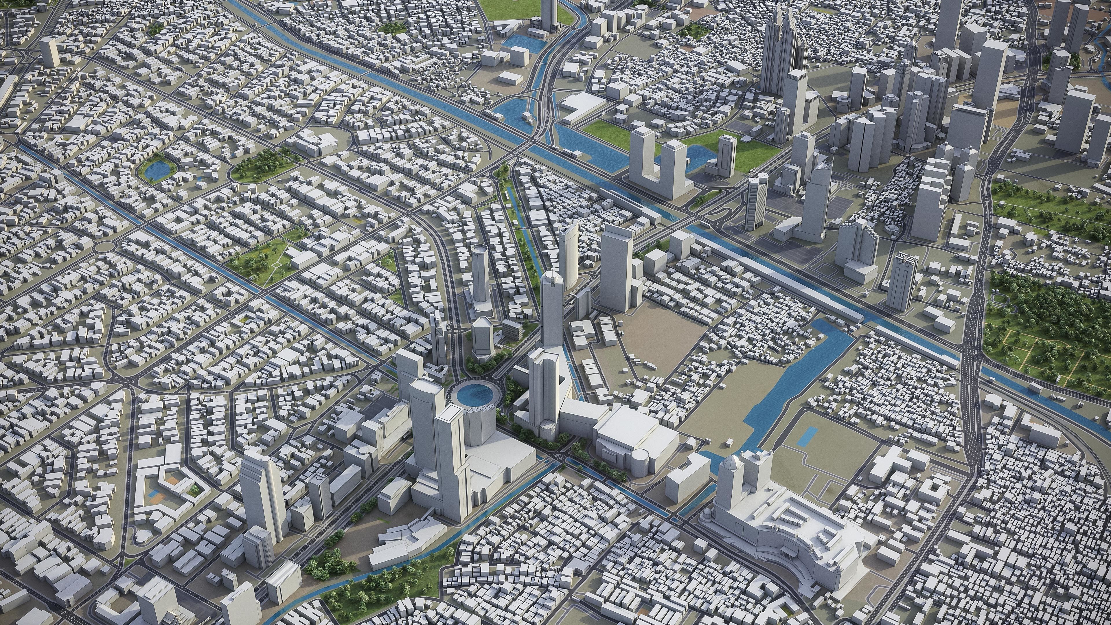 Full Area Low-poly 3D model_4