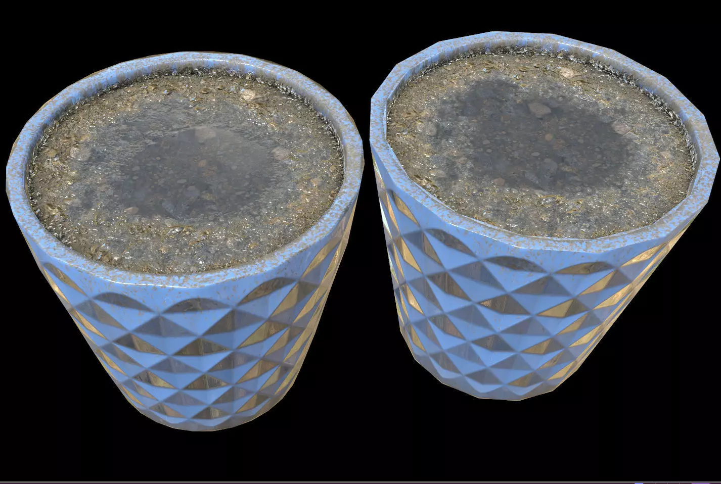 Pot Planter - Game Ready - VR AR Low-poly 3D model_0