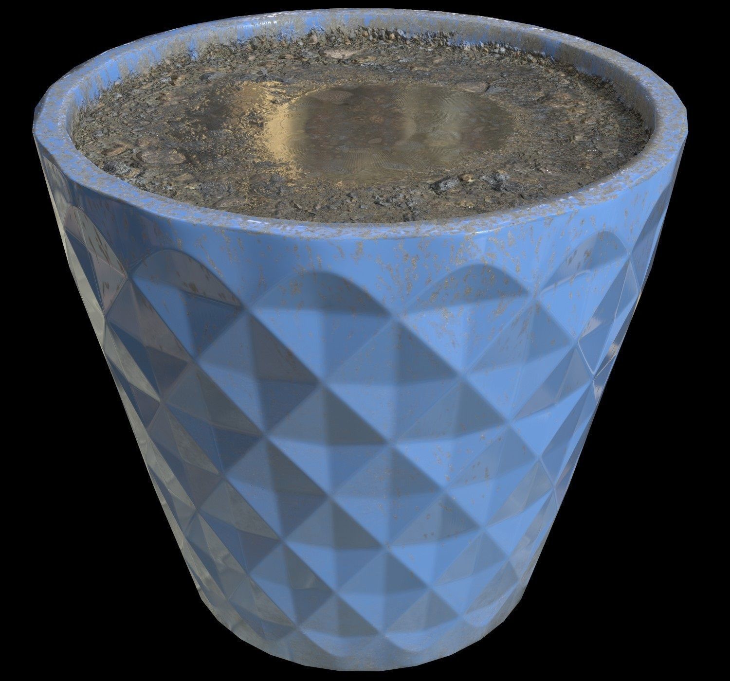 Pot Planter - Game Ready - VR AR Low-poly 3D model_3