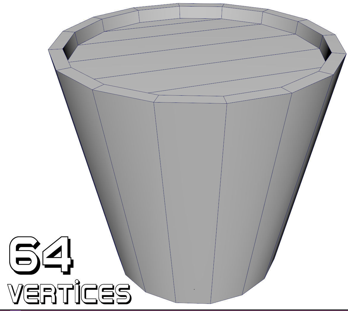 Pot Planter - Game Ready - VR AR Low-poly 3D model_2