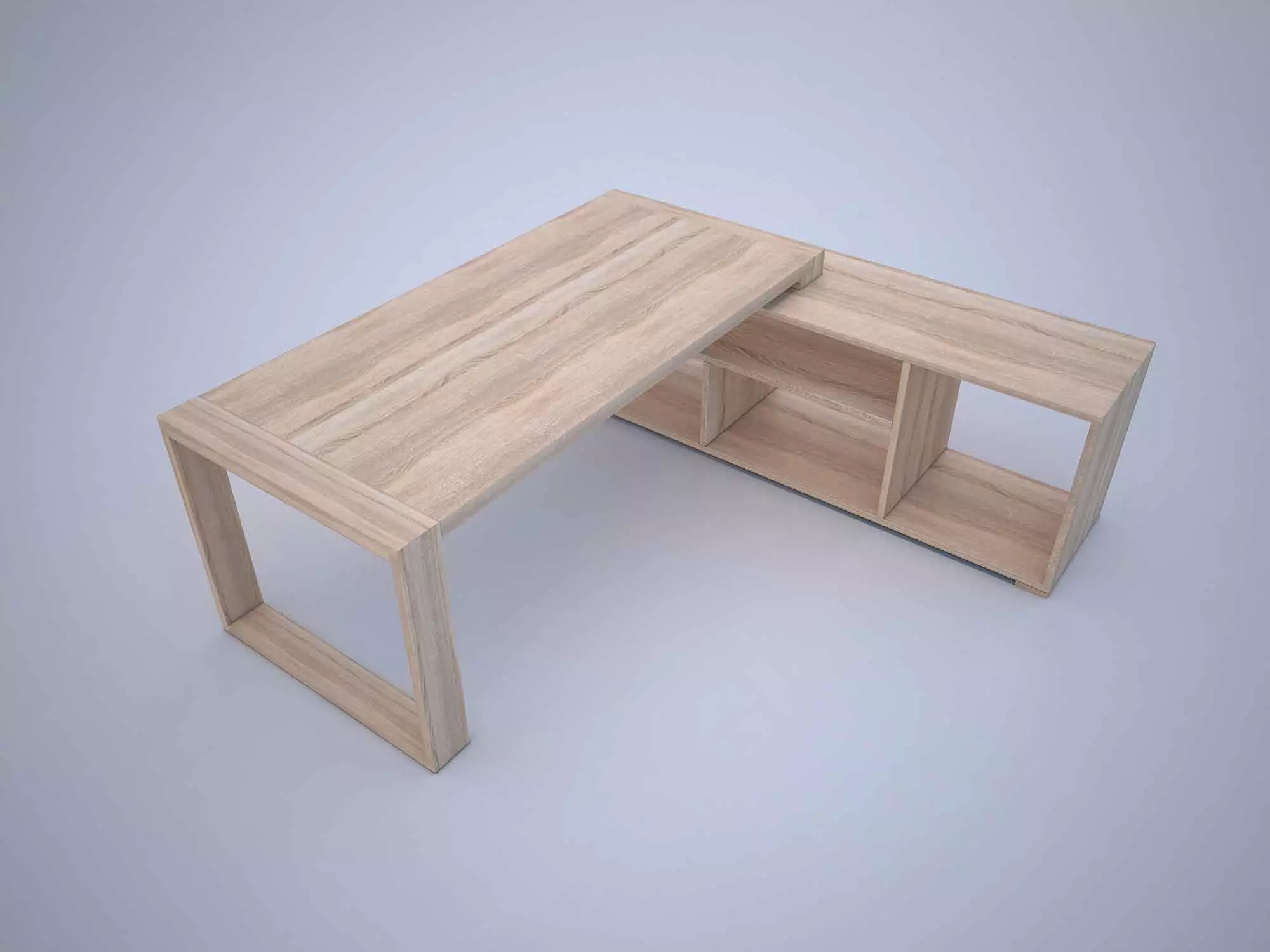 Modern Office Desk 3D model | CGTrader