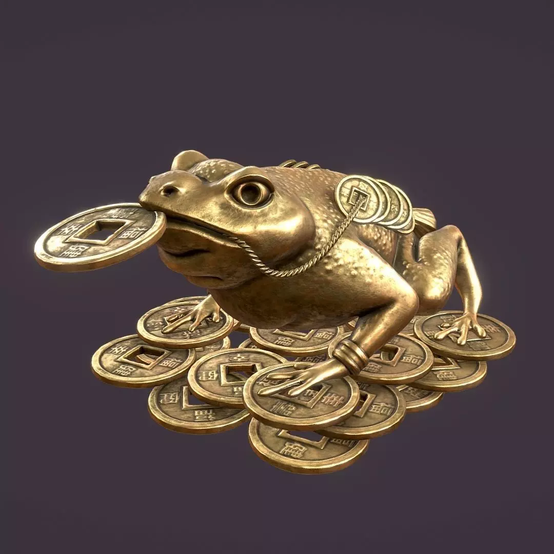 Feng shui money toad The Jin Chan 3D model