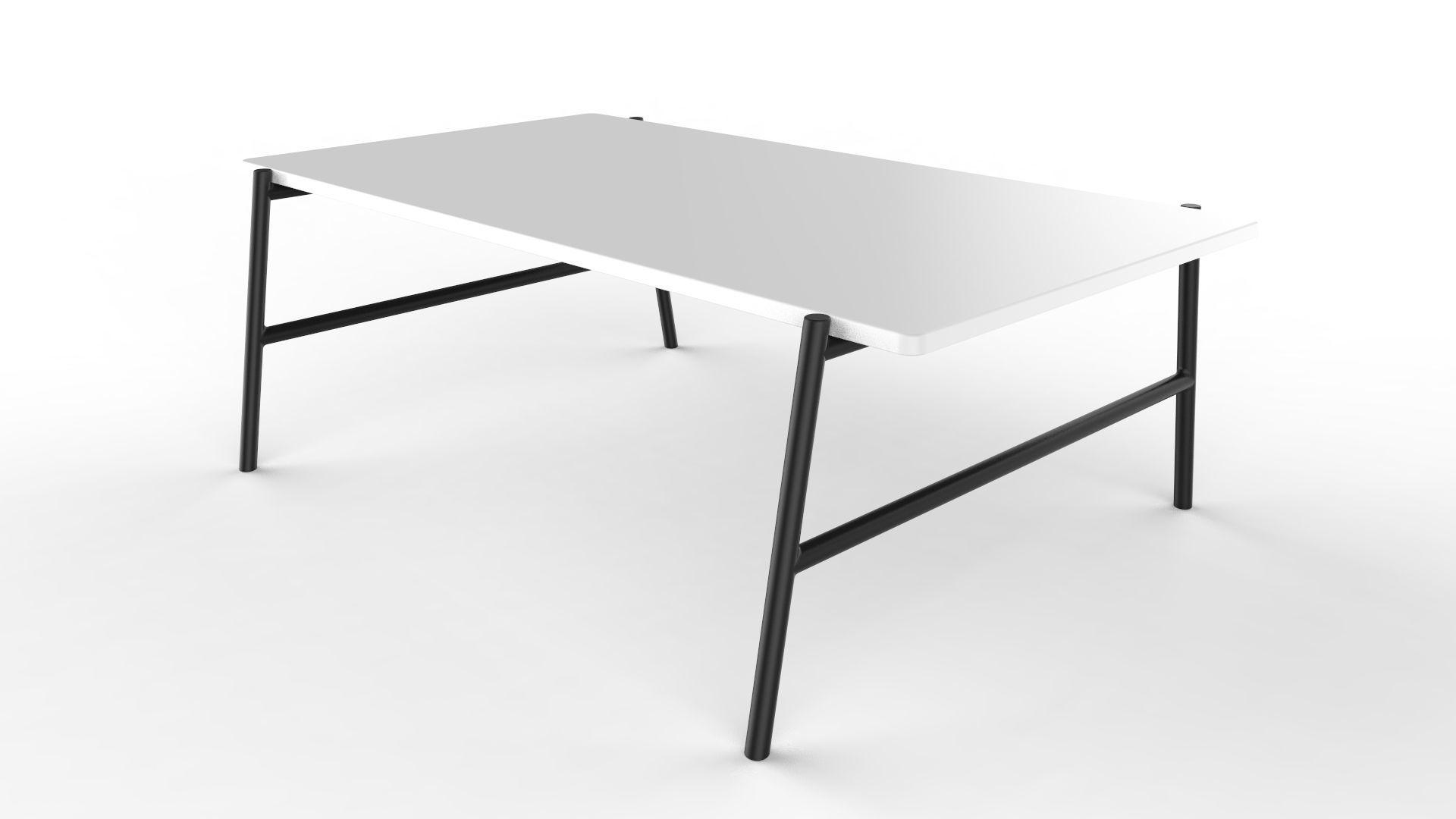 Center Table Black And White 3D model_4