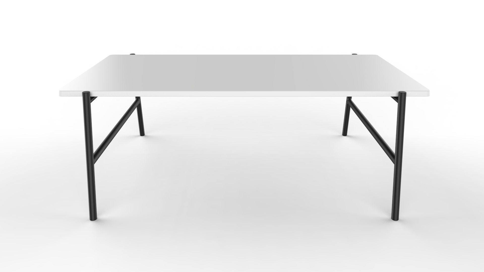 Center Table Black And White 3D model_1