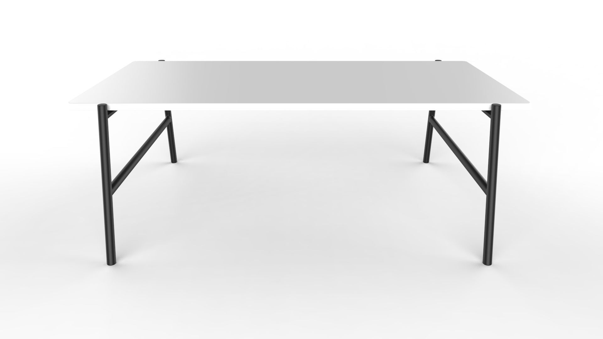 Center Table Black And White 3D model_5