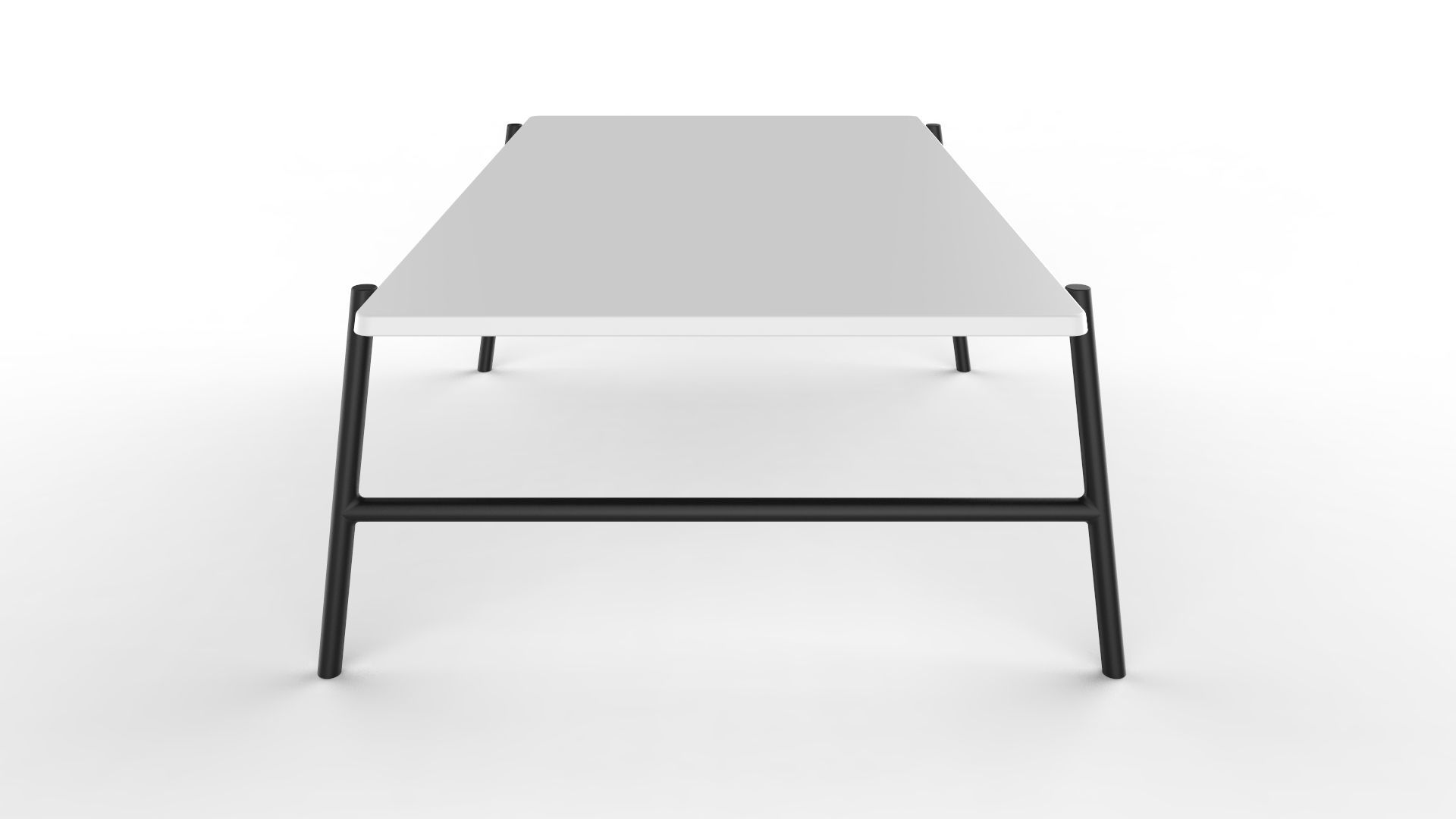 Center Table Black And White 3D model_3