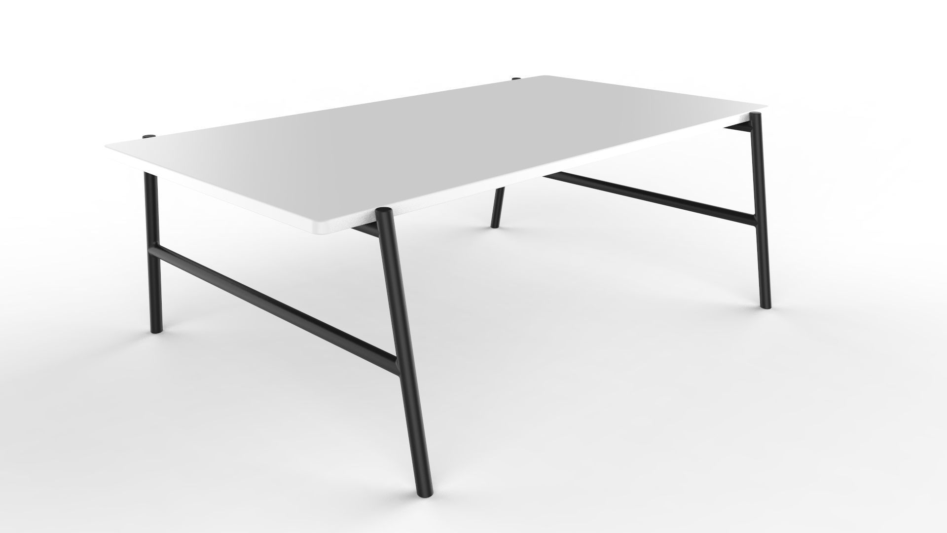 Center Table Black And White 3D model_6