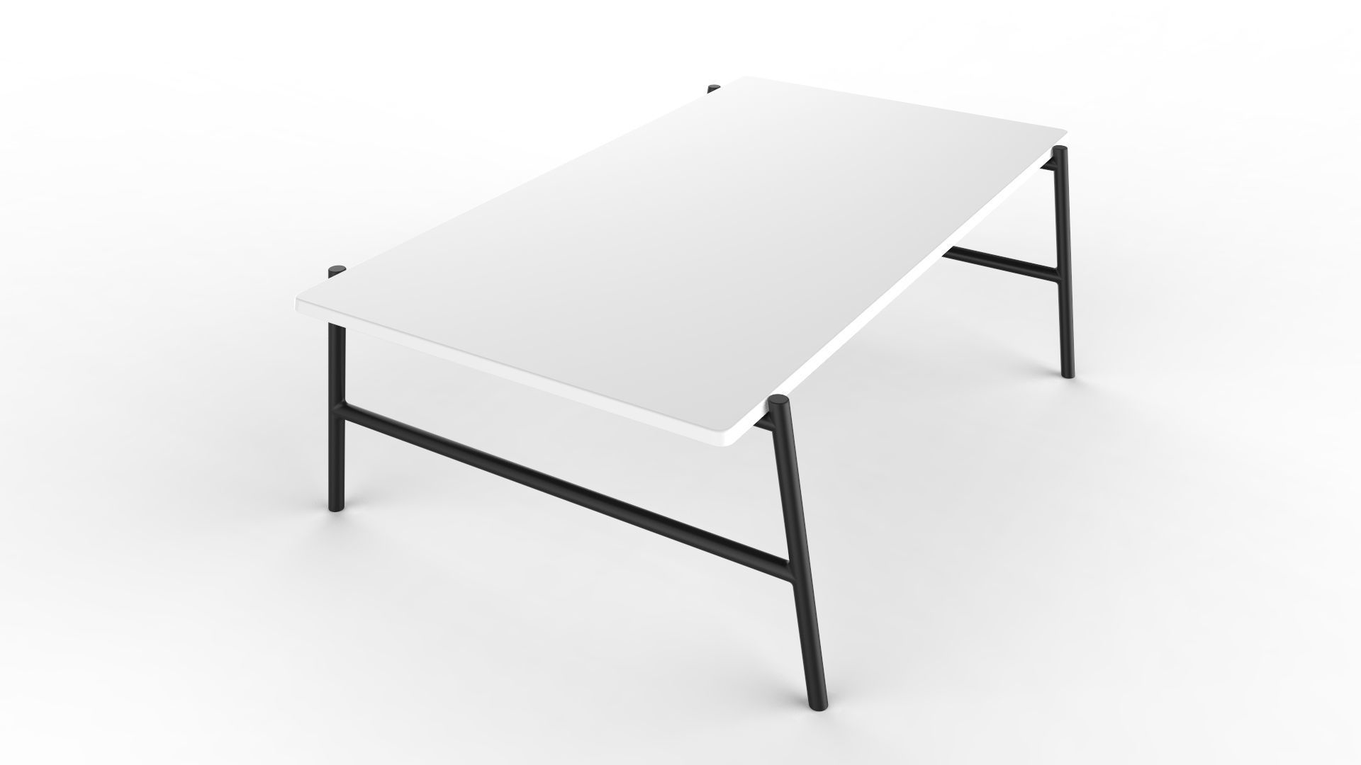 Center Table Black And White 3D model_12