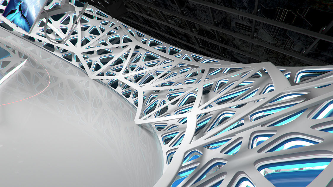 Virtual Broadcast Studio 16 Low-poly 3D model_8