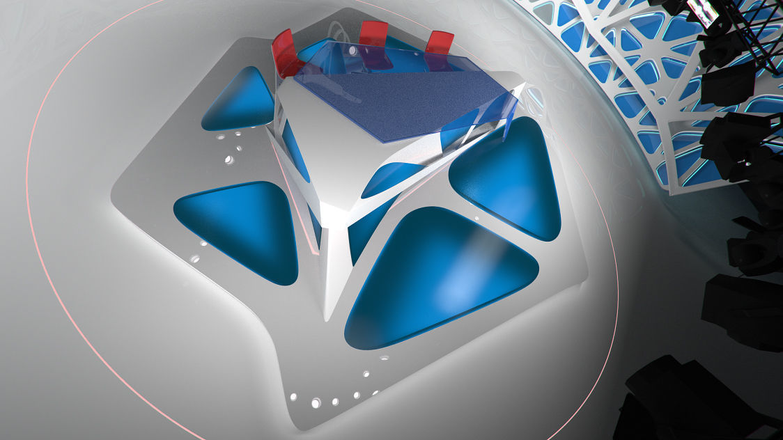Virtual Broadcast Studio 16 Low-poly 3D model_30
