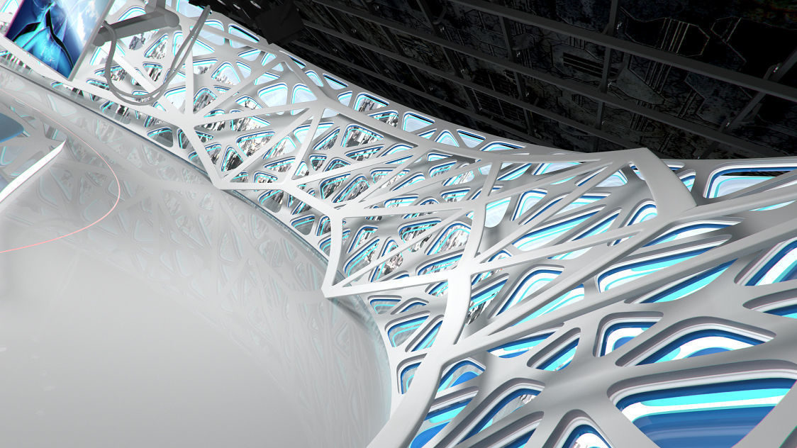 Virtual Broadcast Studio 16 Low-poly 3D model_22