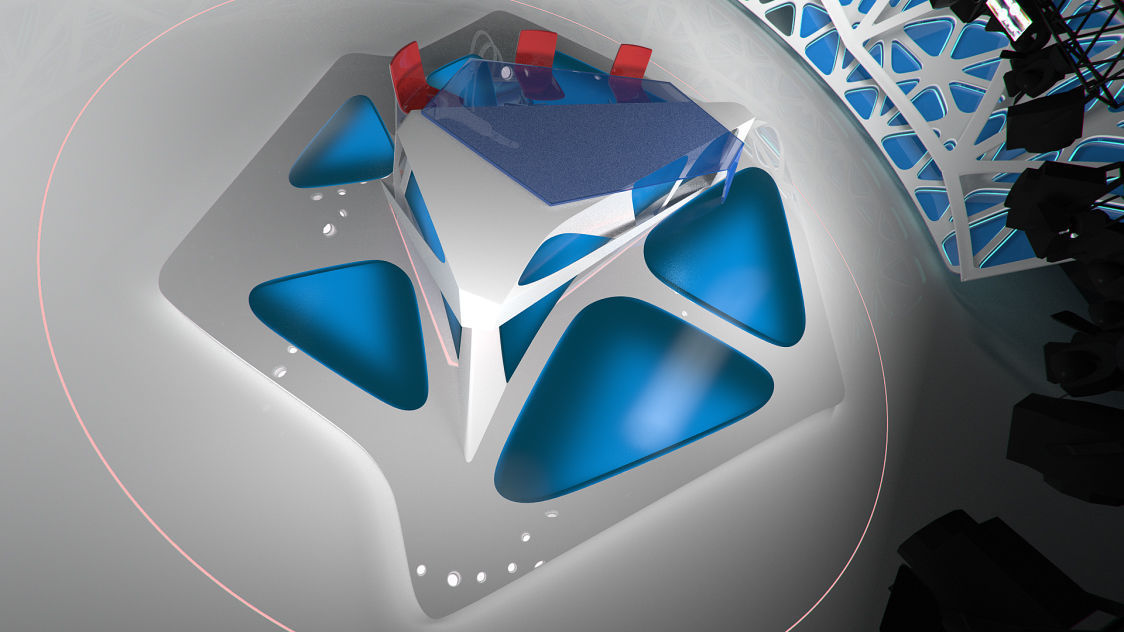 Virtual Broadcast Studio 16 Low-poly 3D model_46