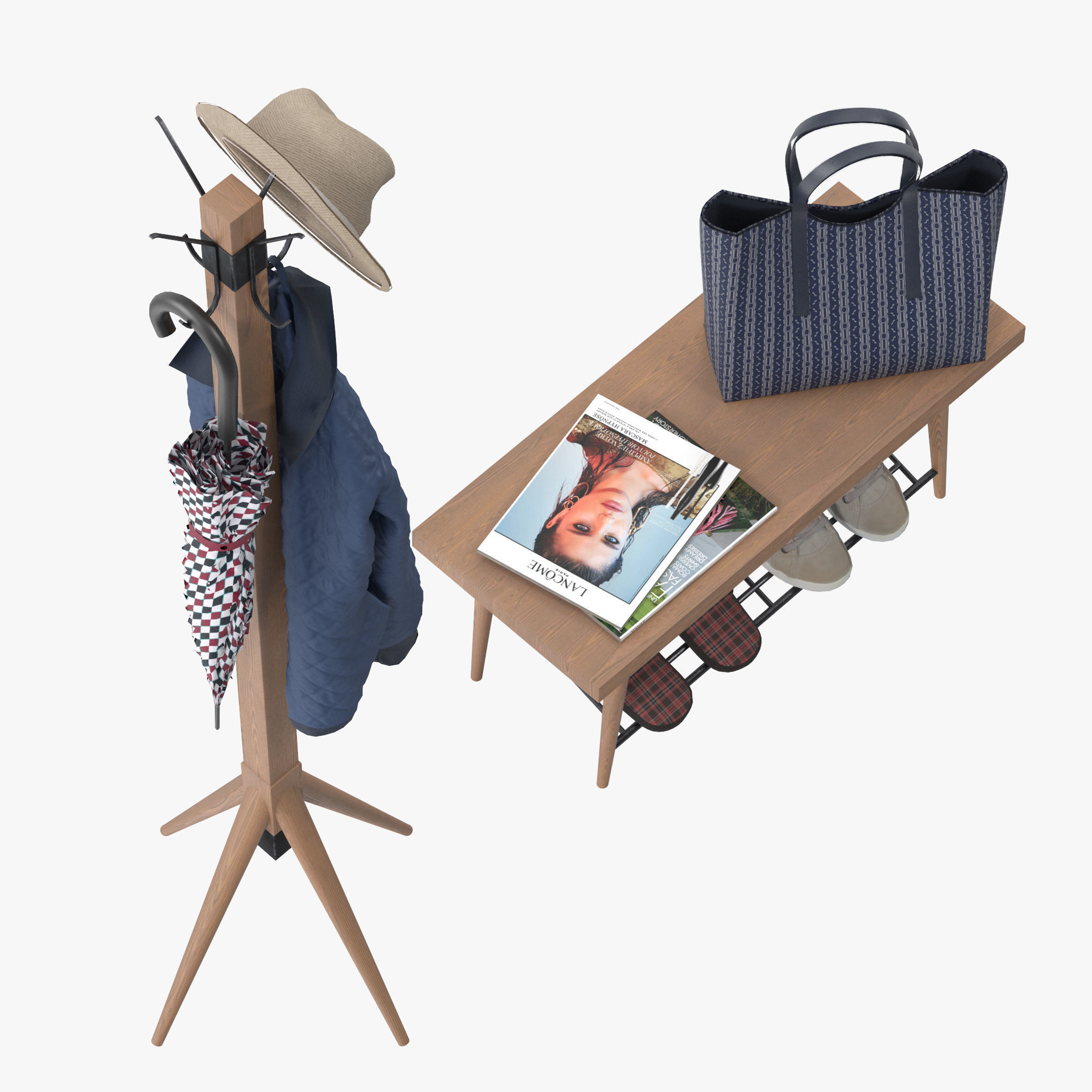 Lucy Coat Rack 3D model_5