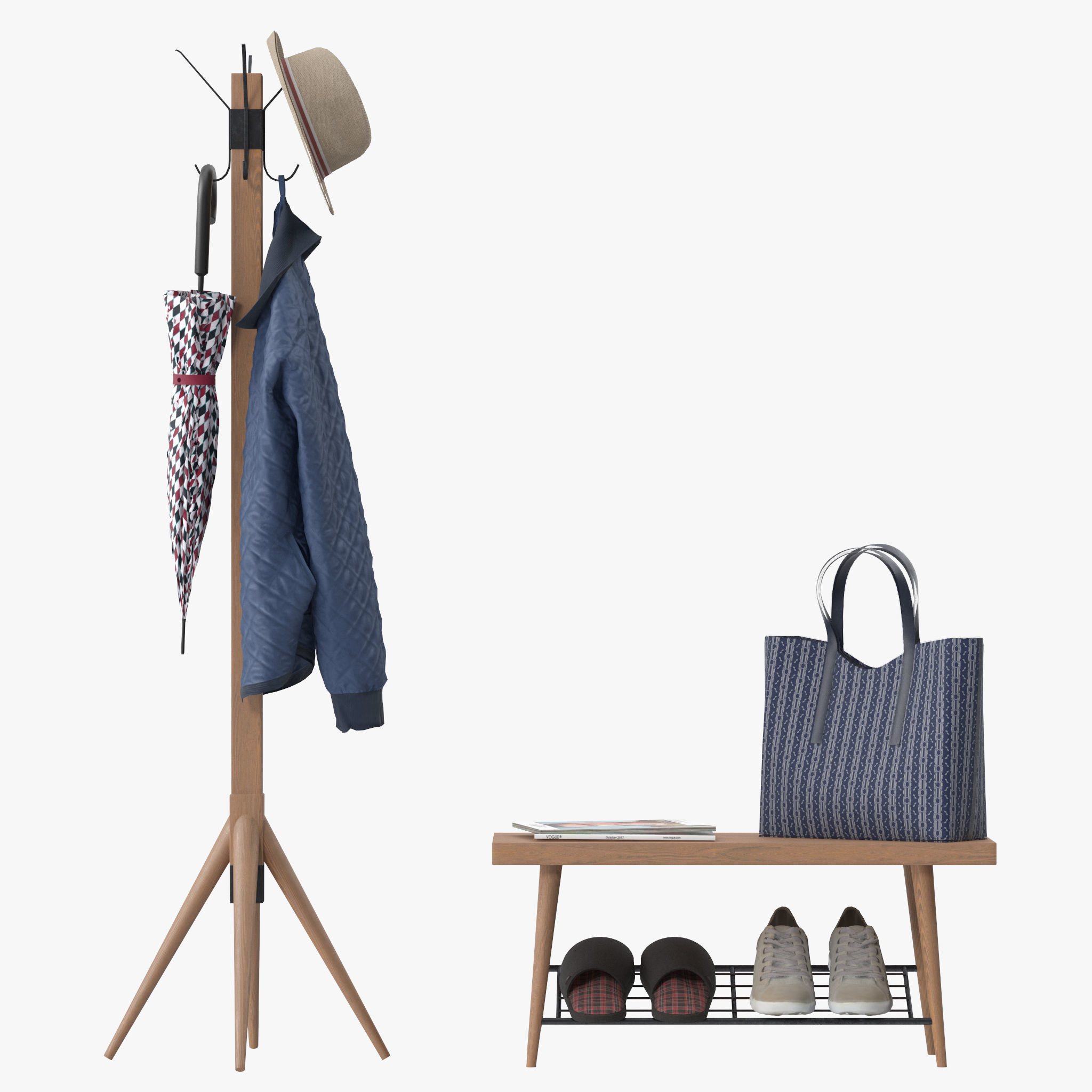 Lucy Coat Rack 3D model_2