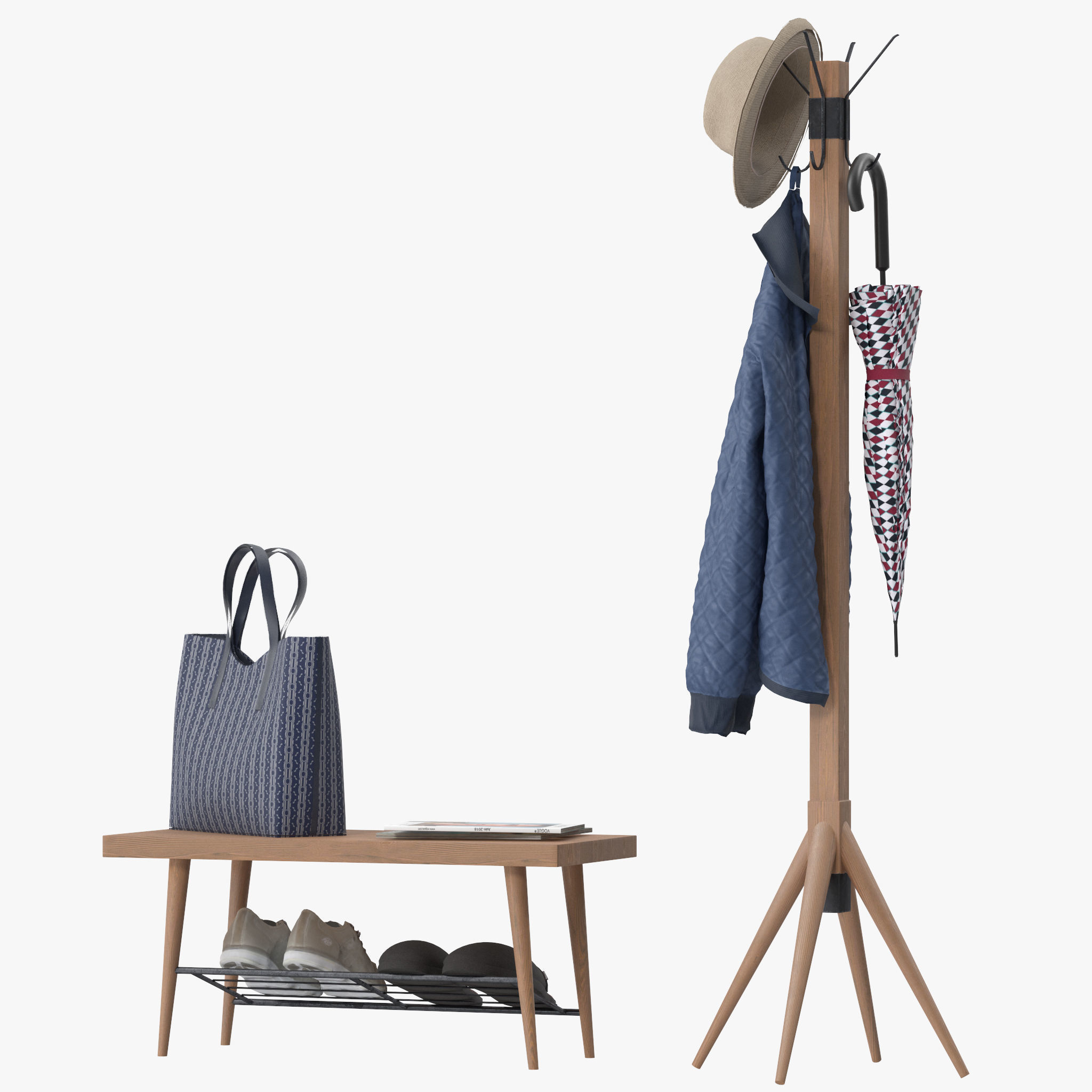 Lucy Coat Rack 3D model_4