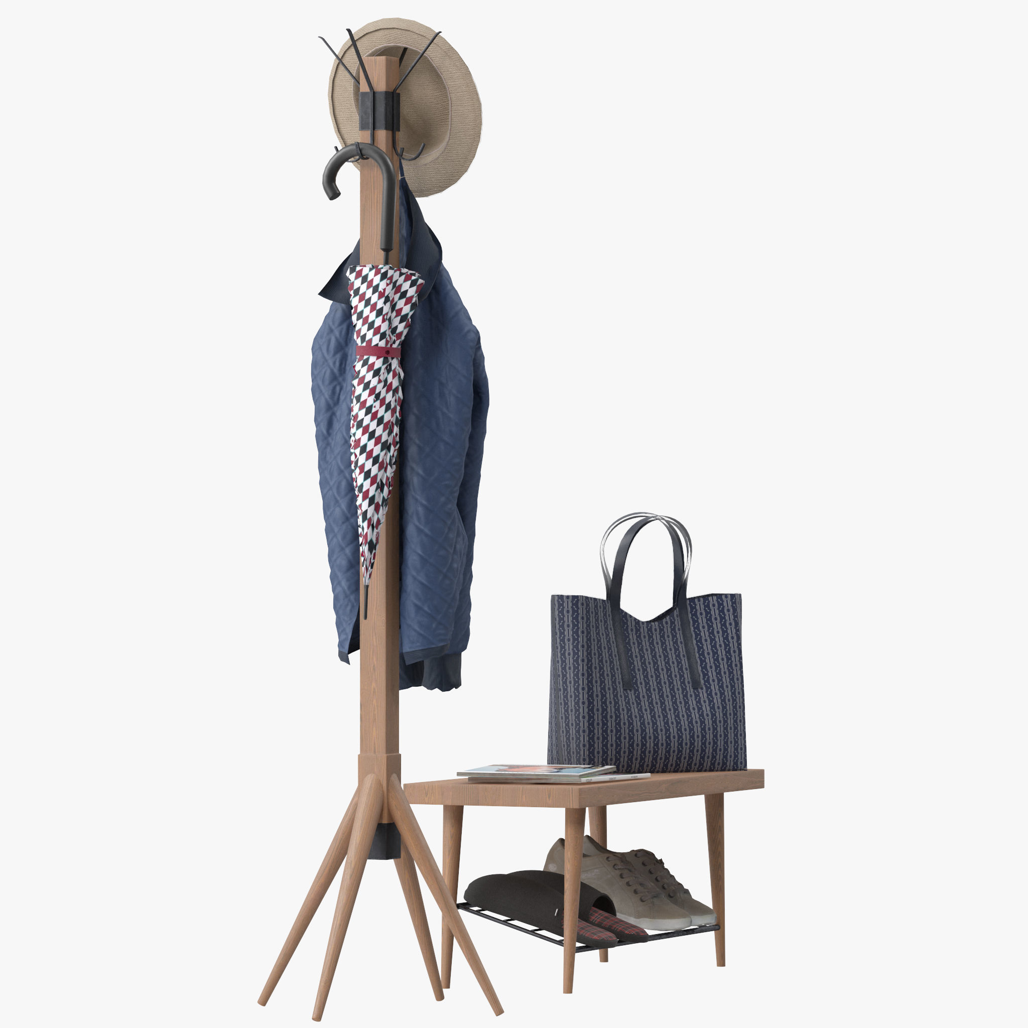 Lucy Coat Rack 3D model_7