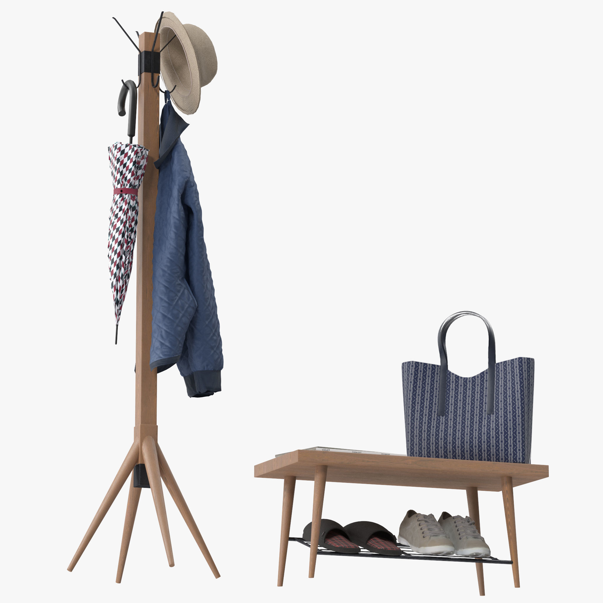 Lucy Coat Rack 3D model_6