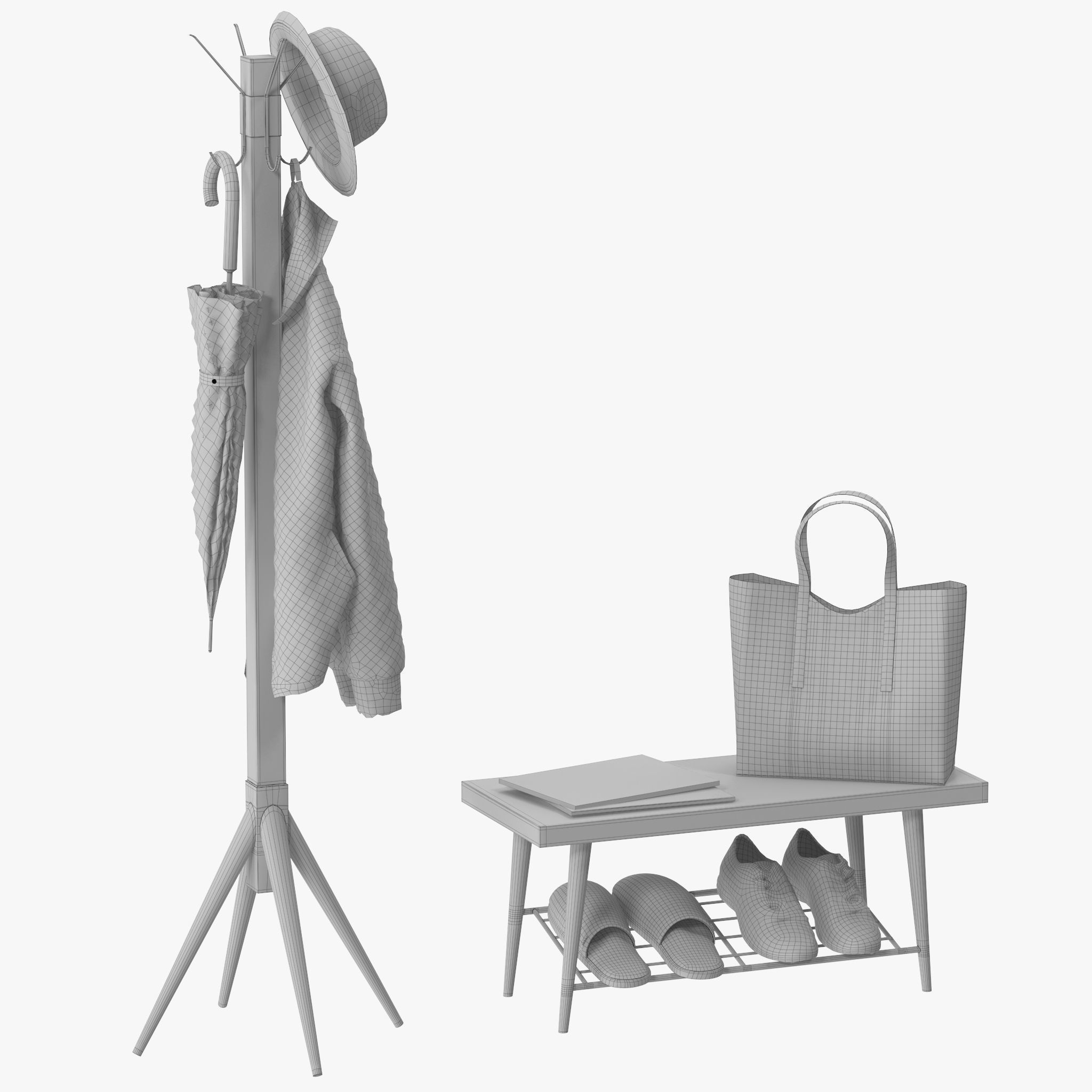 Lucy Coat Rack 3D model_8