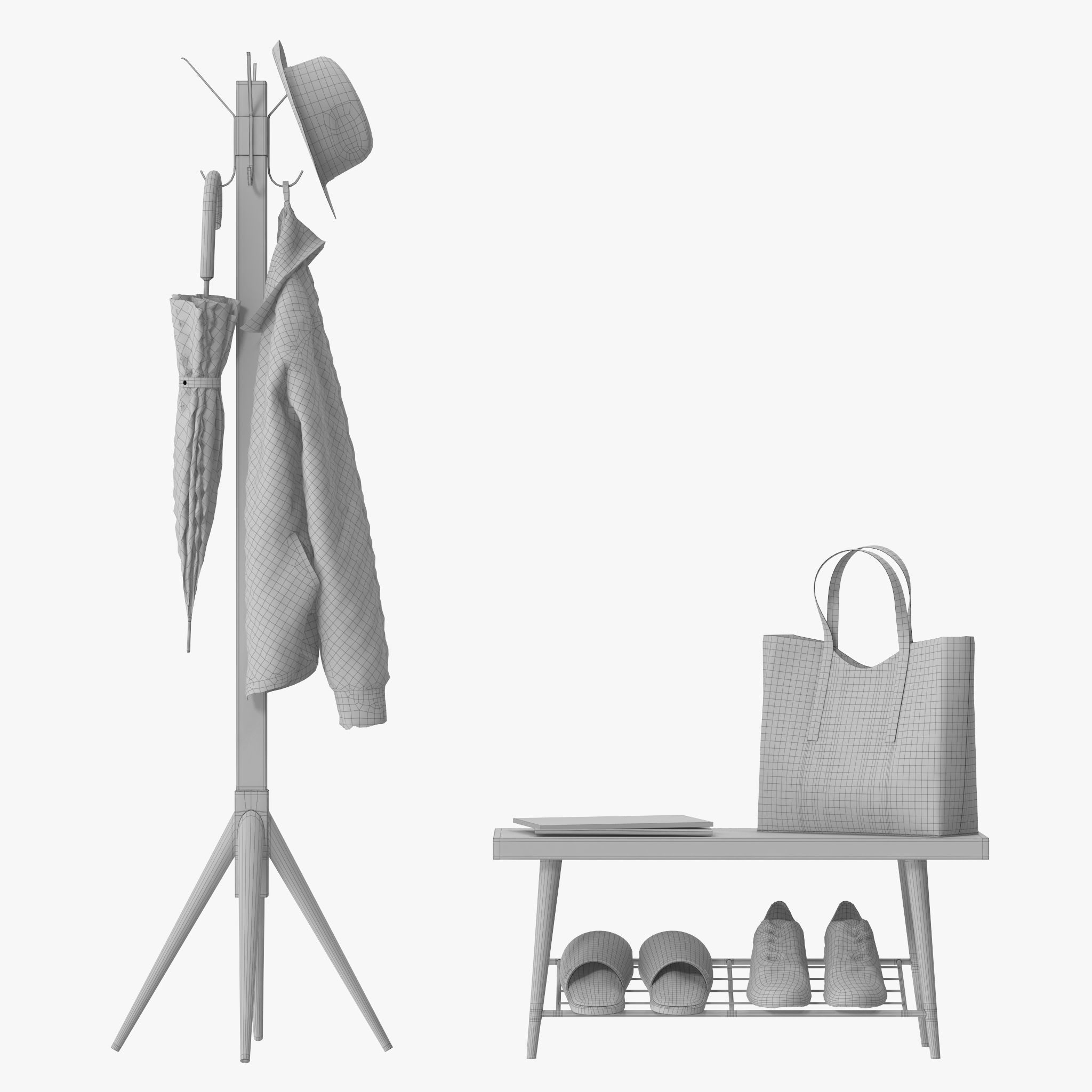 Lucy Coat Rack 3D model_9