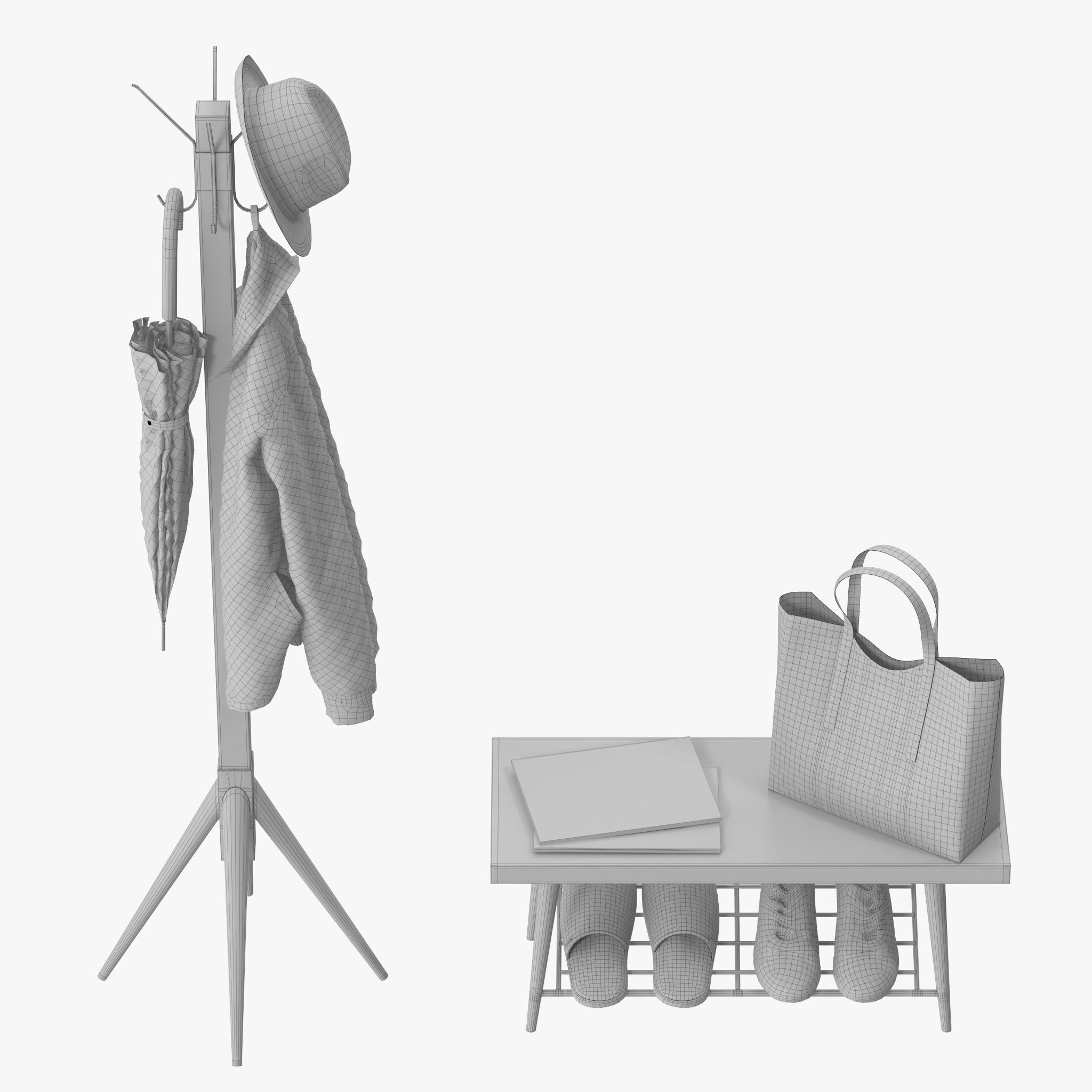 Lucy Coat Rack 3D model_11