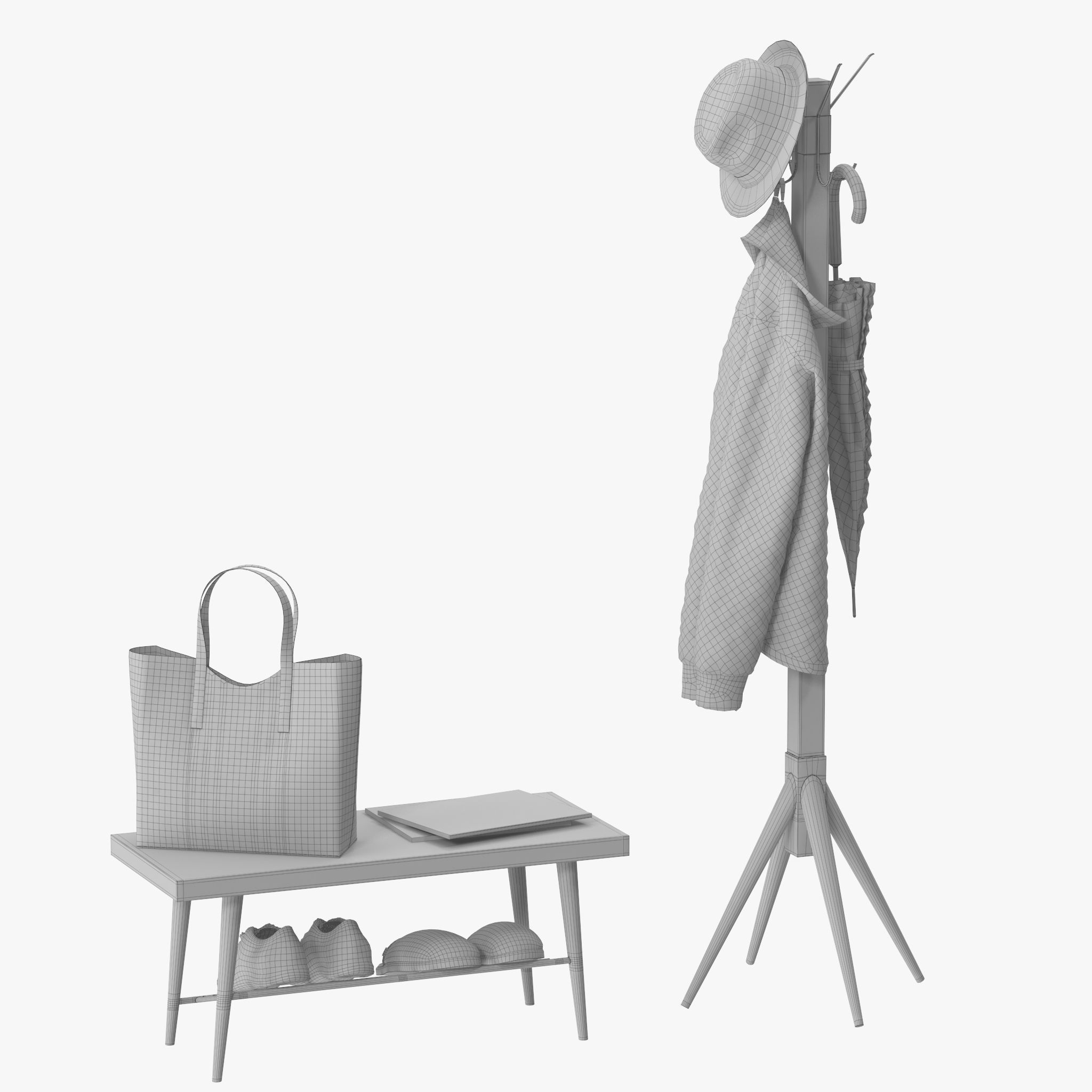 Lucy Coat Rack 3D model_10