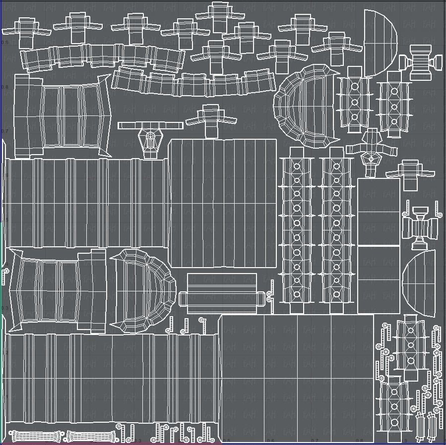 Chest V02 Low-poly 3D model_38