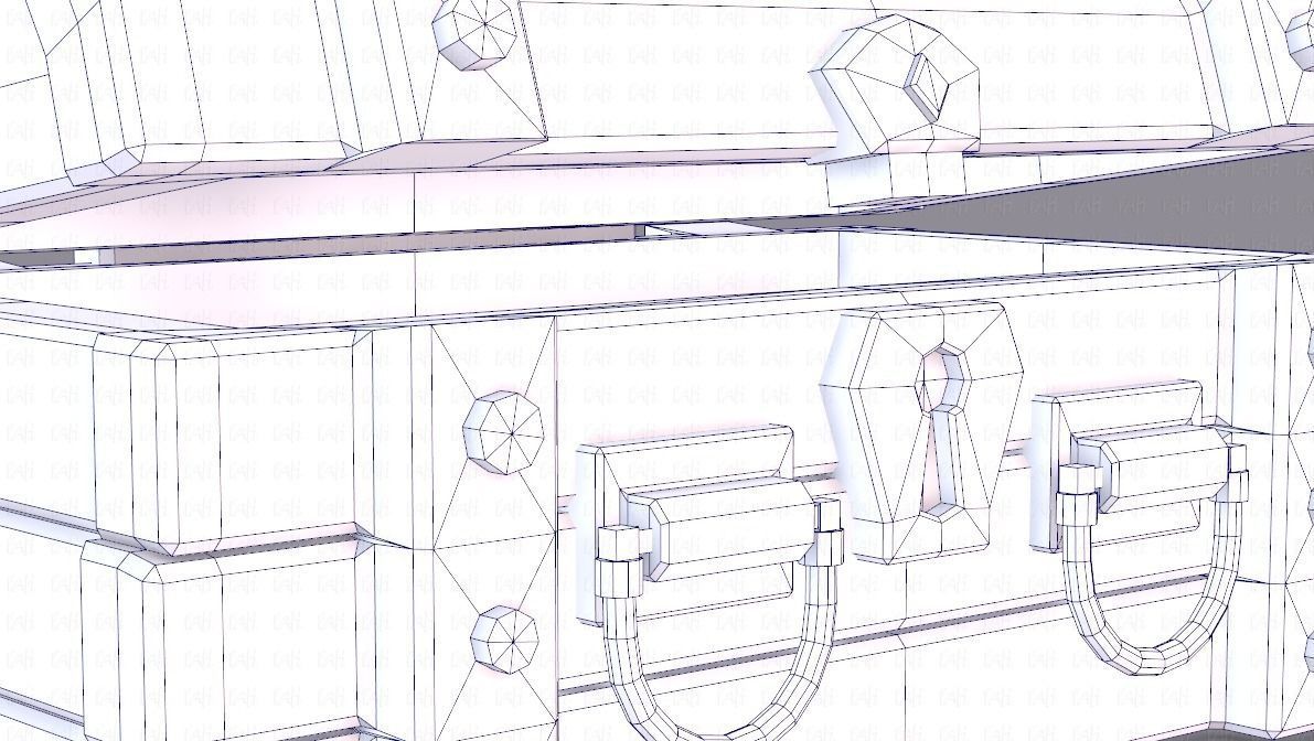 Chest V02 Low-poly 3D model_33