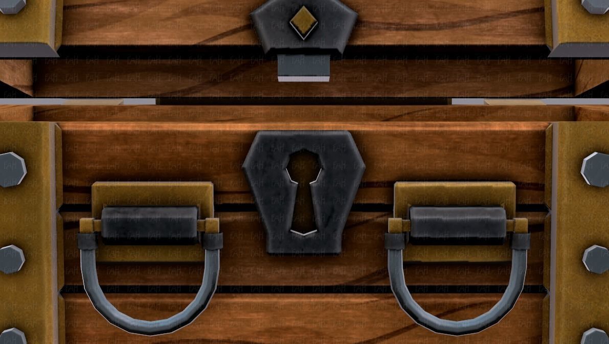 Chest V02 Low-poly 3D model_36