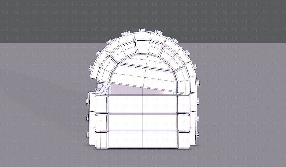 Chest V02 Low-poly 3D model_16