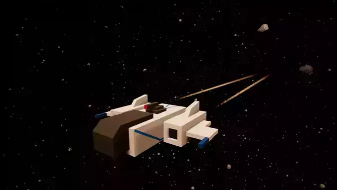 Low Poly Space Ship