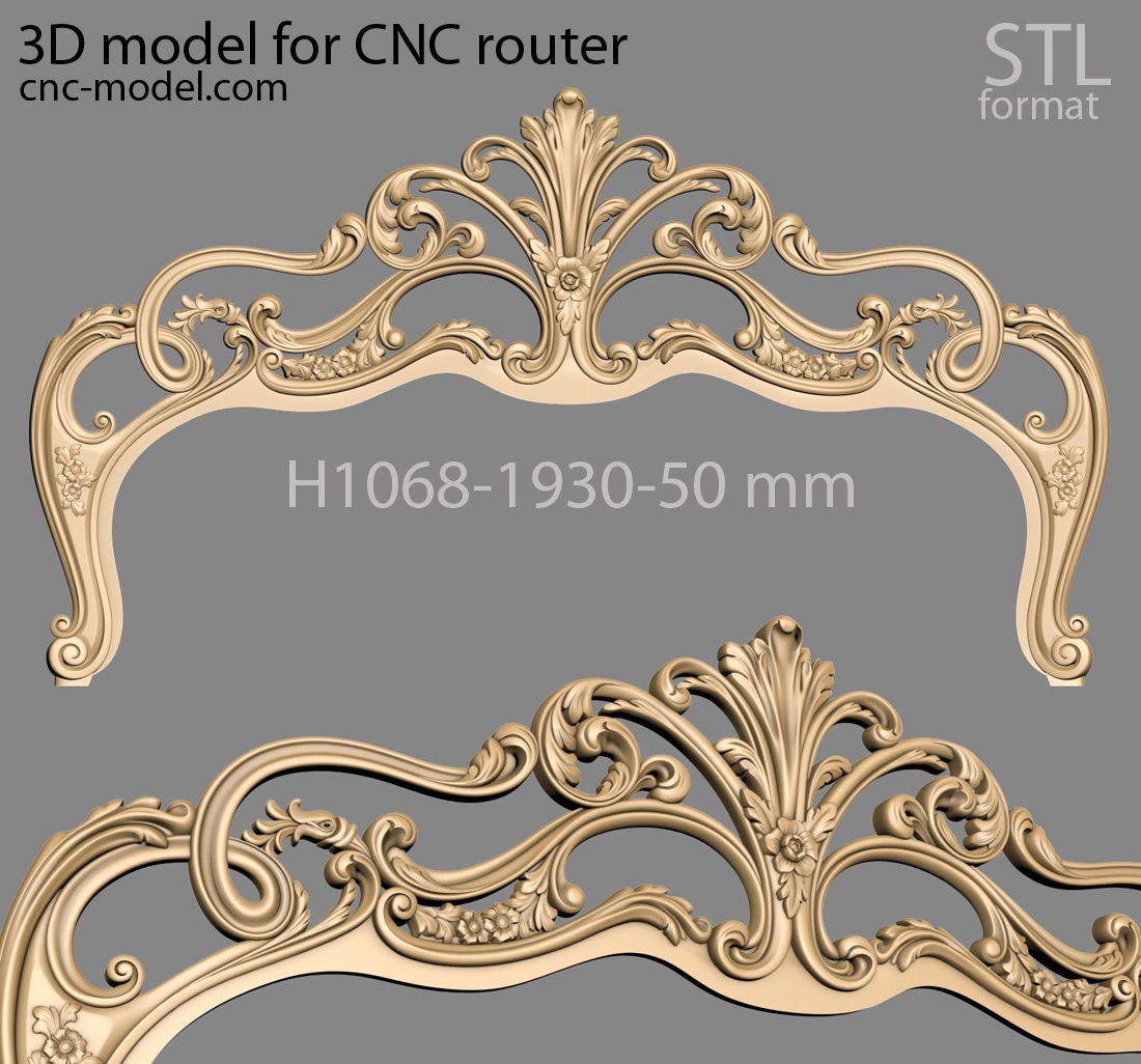 BED luxury for CNC router 3D model_1