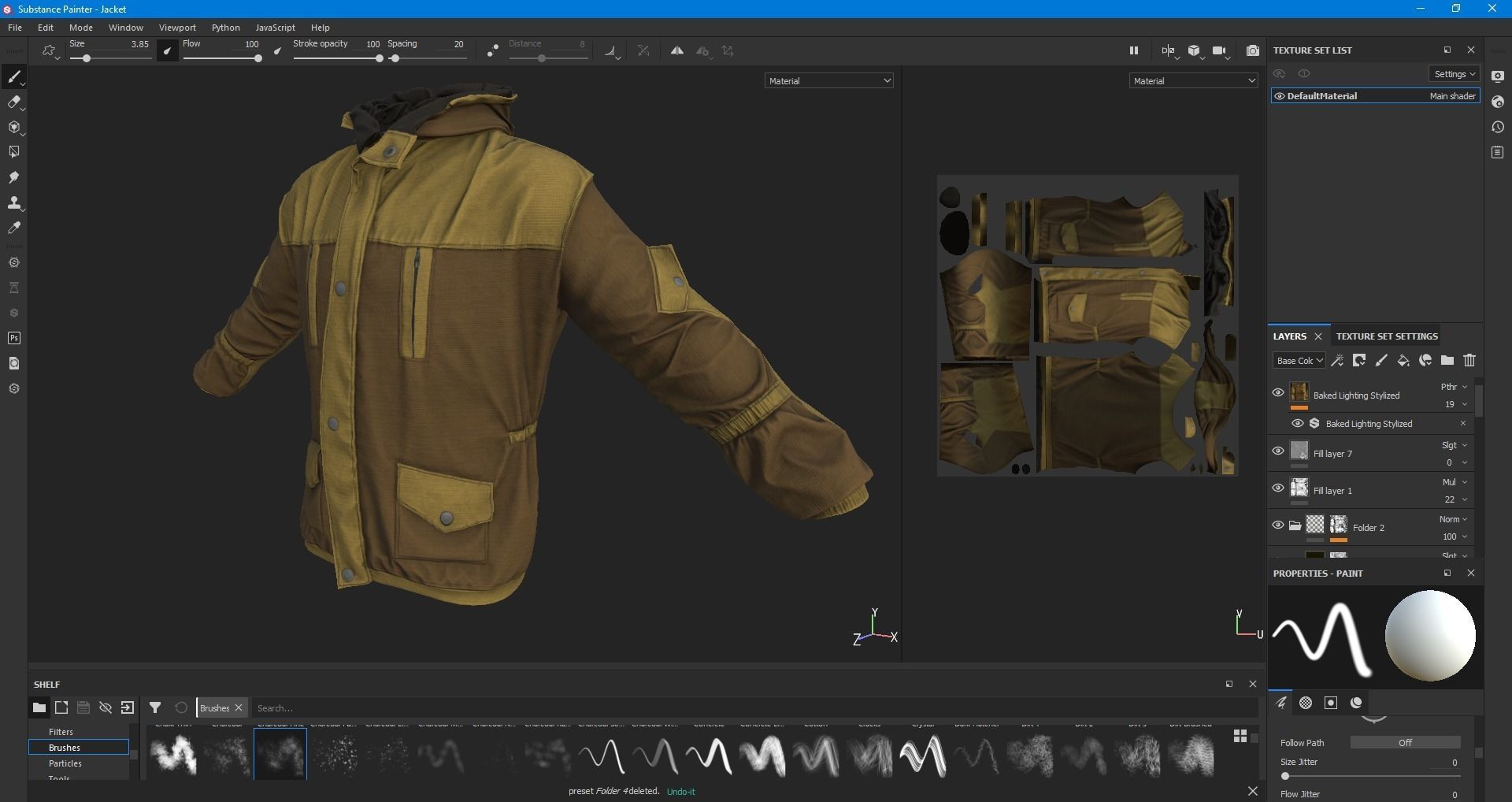 Jacket-workwear Low-poly 3D model_7