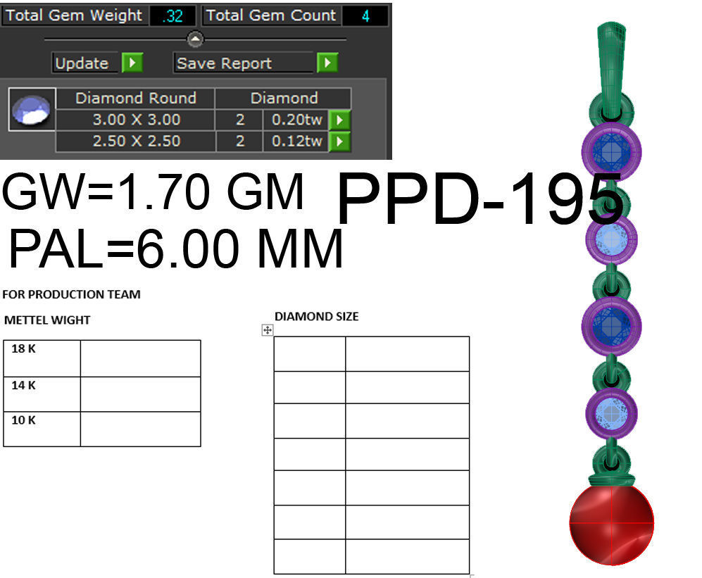 Women pearl pendant 3dm detail 3D print model 3D print model_1