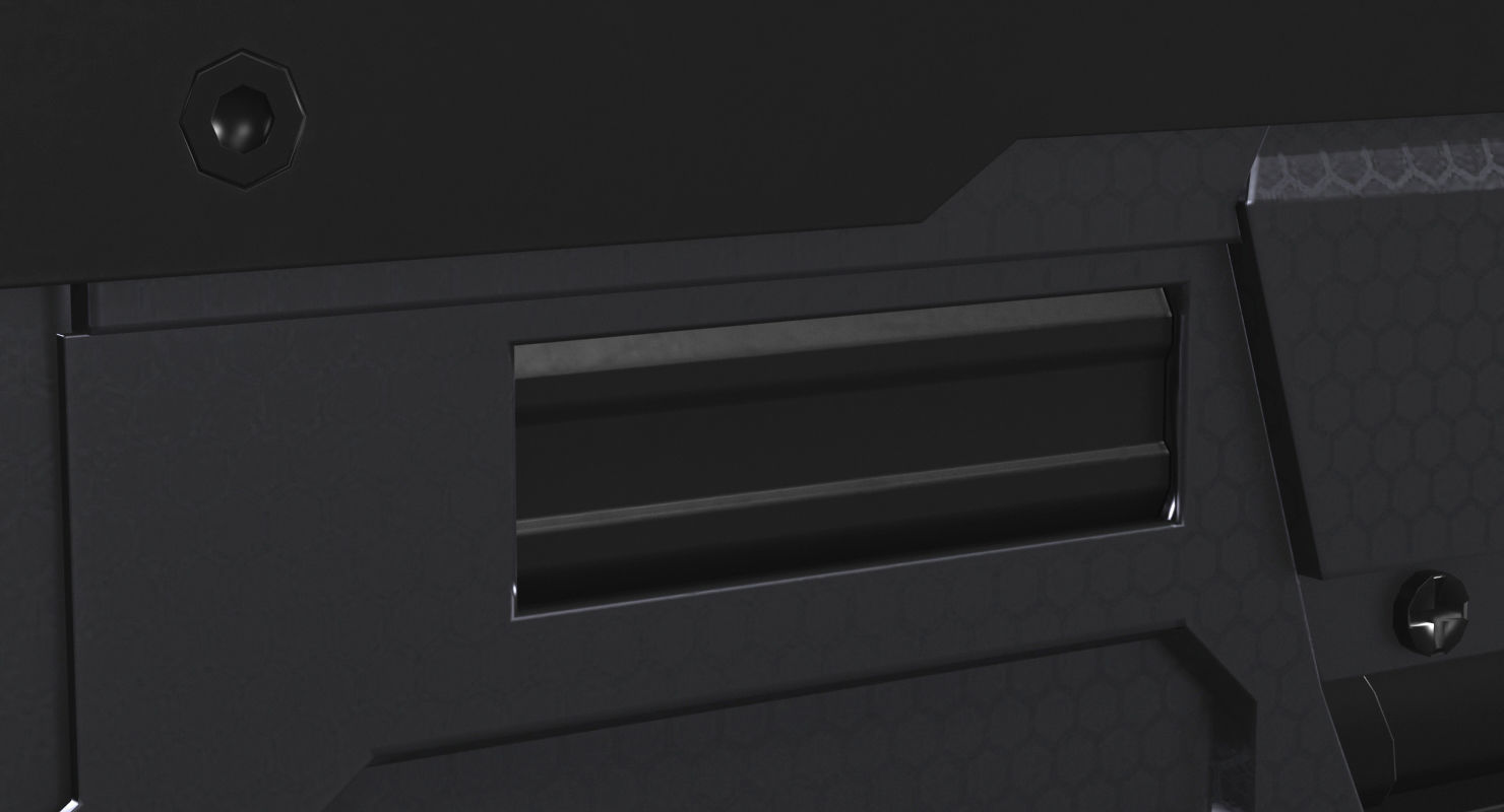 Futuristic Assault Rifle XCAR S14 3D model_10
