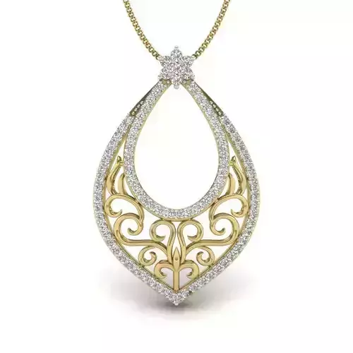 Women pendant 3d detail 3D print model