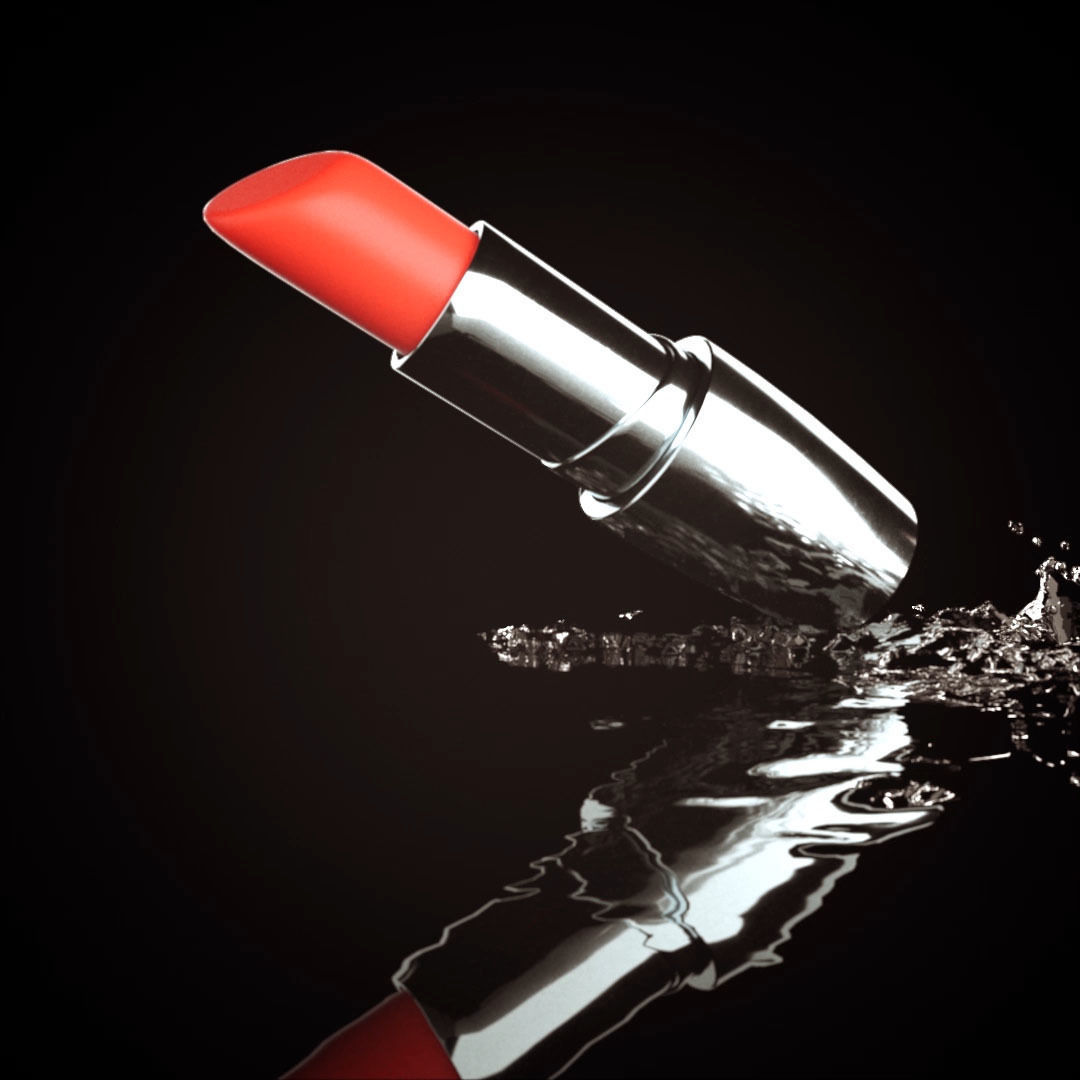 Lipstick 3D model_4