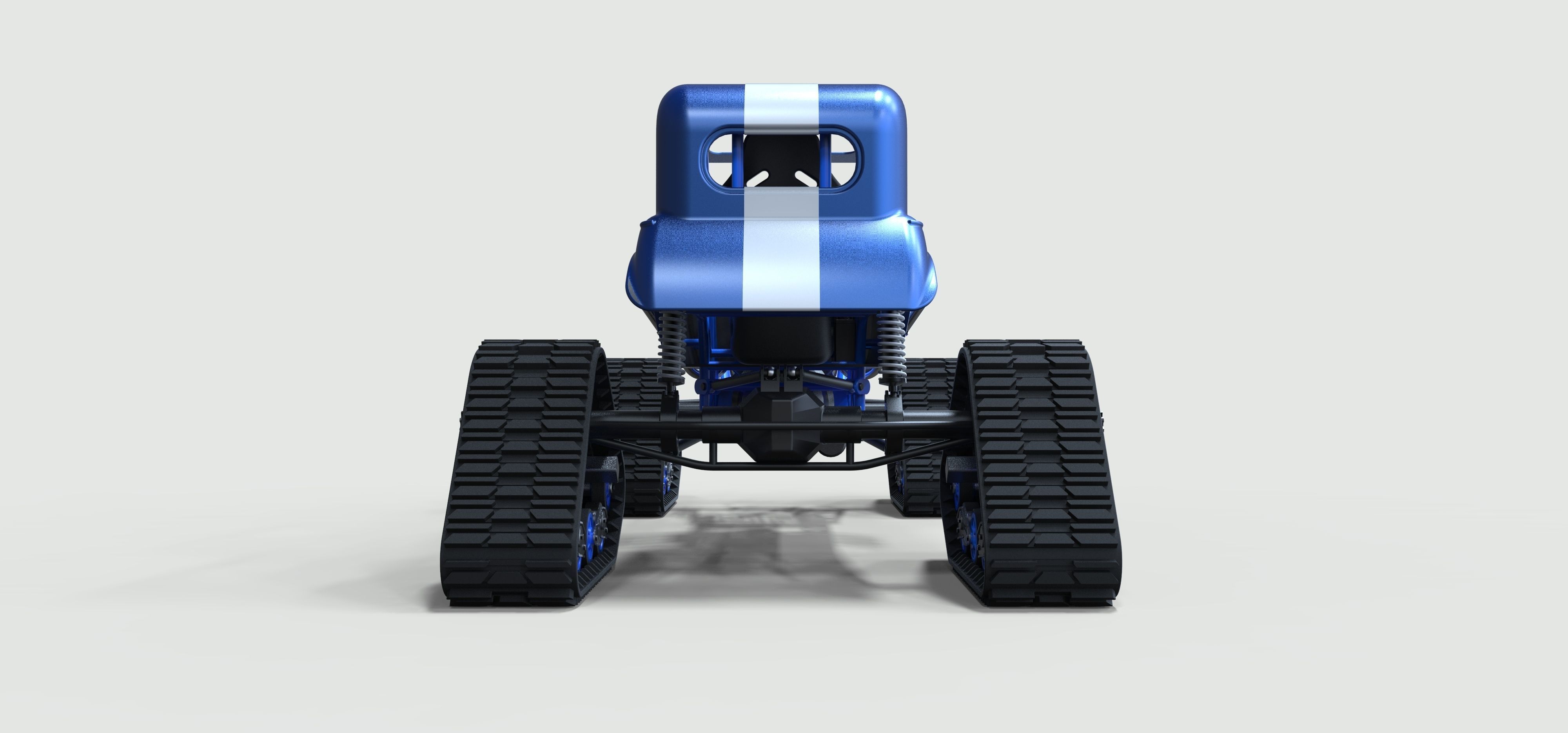 Hot Rod on tracks 3D model_12