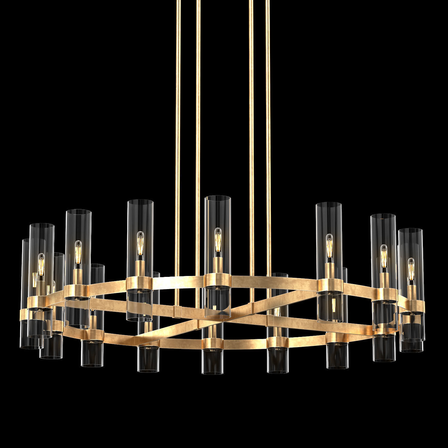 RAVELLE ROUND CHANDELIER 48 3D model_1