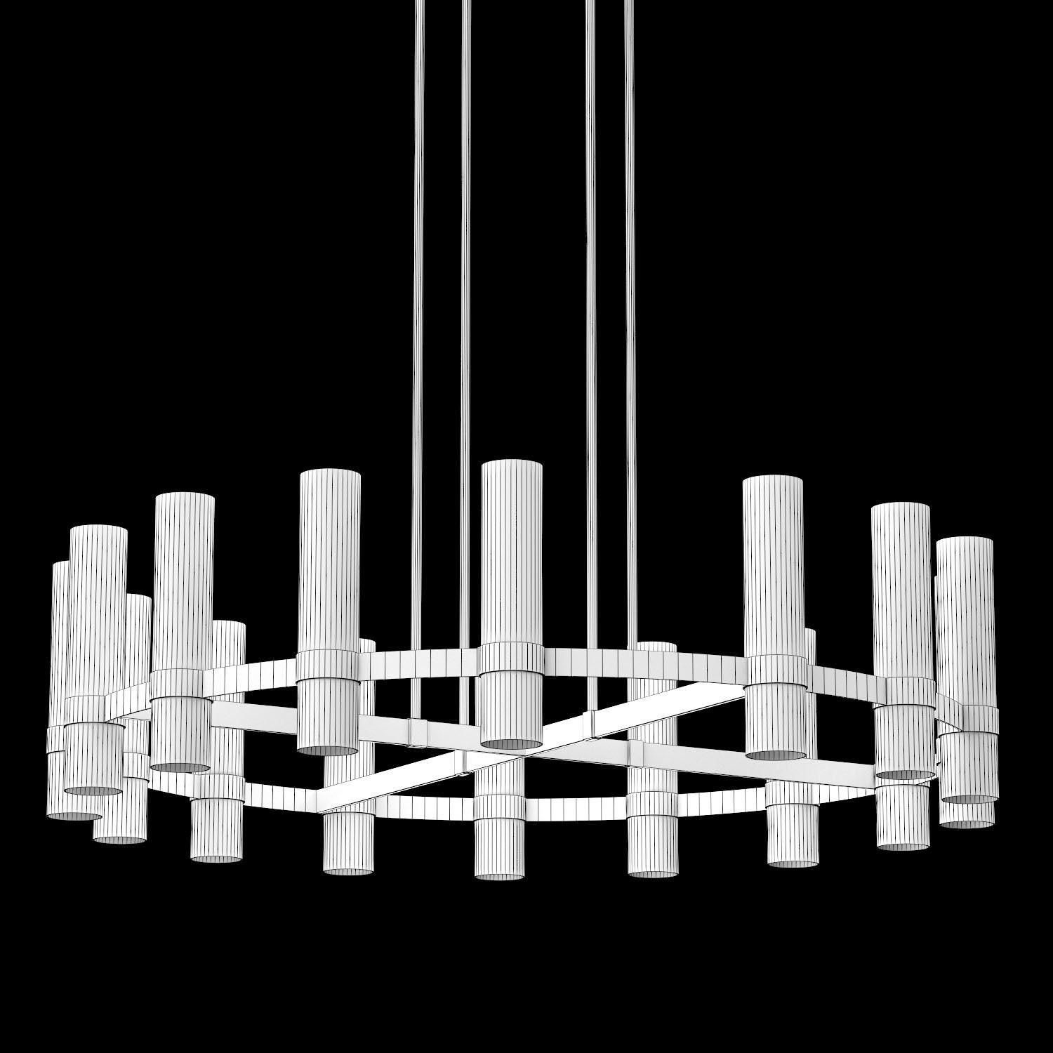 RAVELLE ROUND CHANDELIER 48 3D model_4
