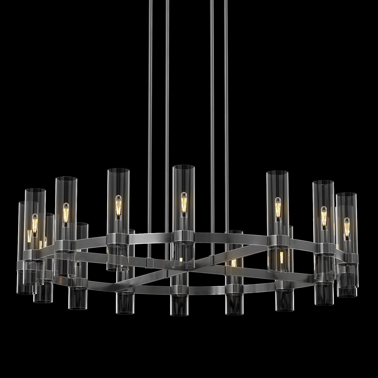 RAVELLE ROUND CHANDELIER 48 3D model_2