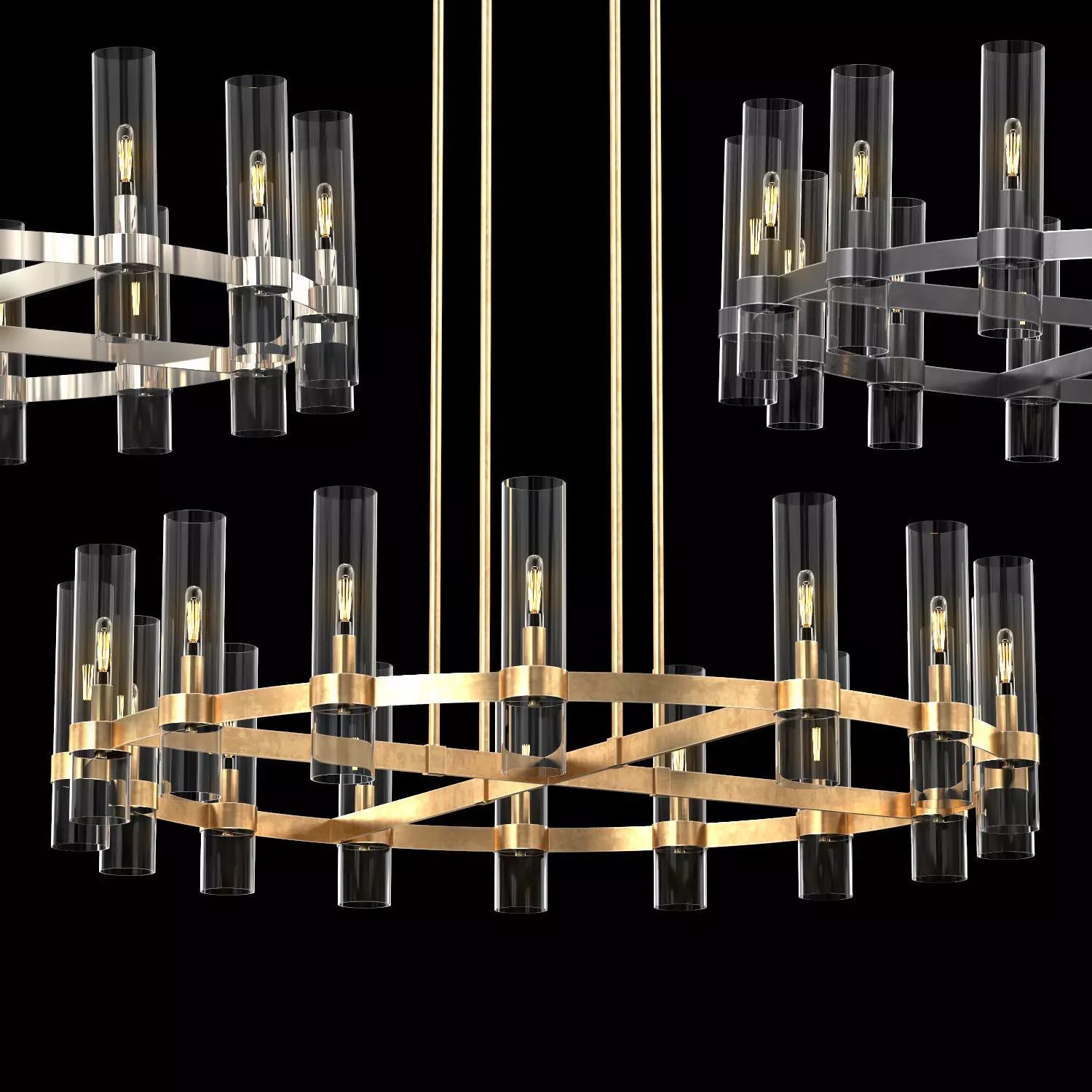 RAVELLE ROUND CHANDELIER 48 3D model_0