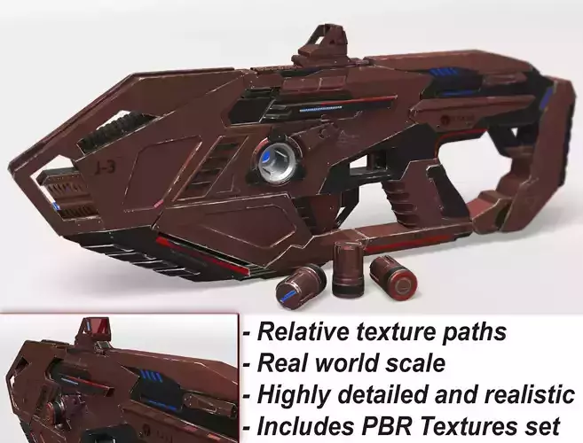 Plasma Rifle RTX J3 3D model