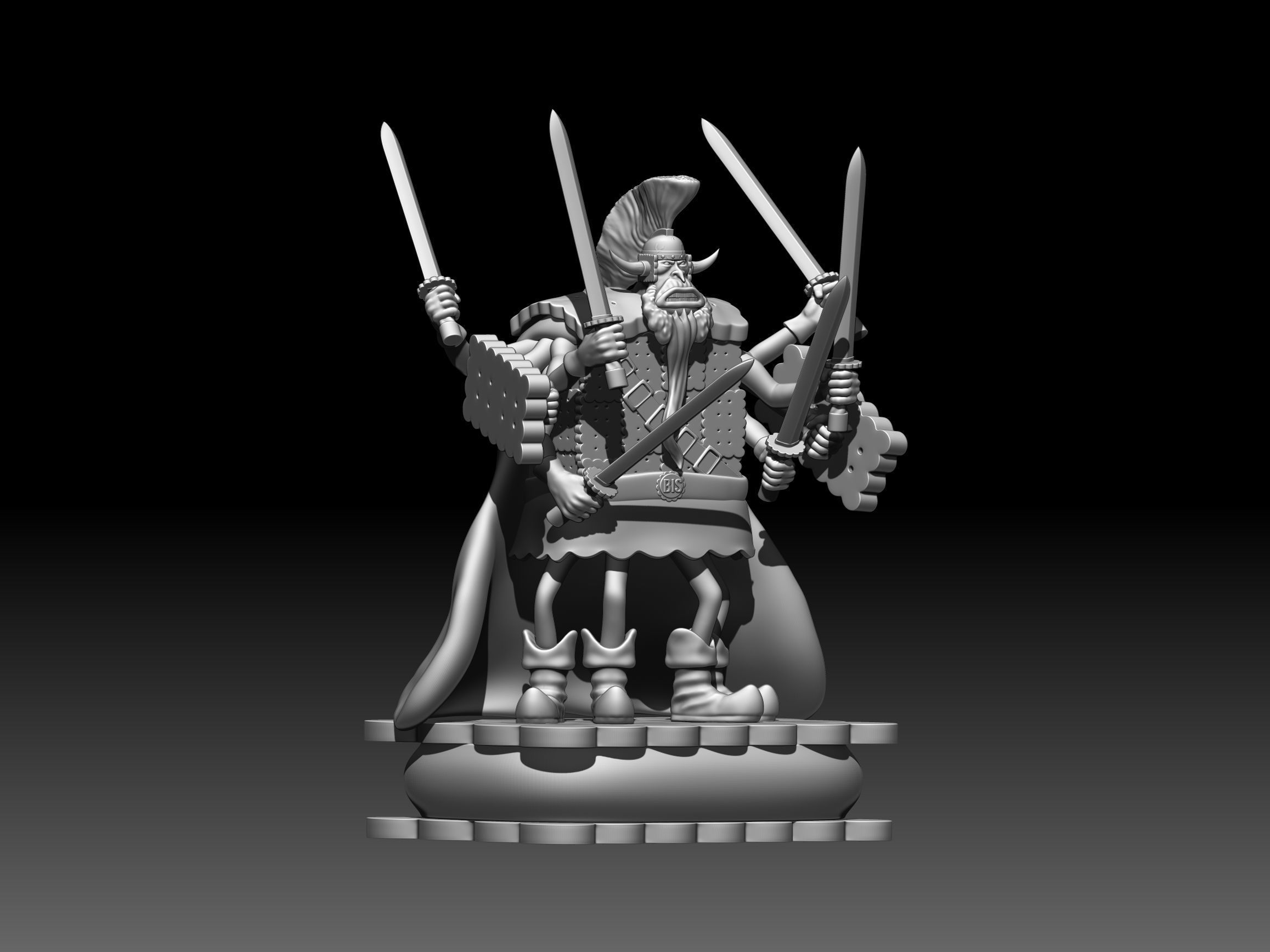 Cracker throne 3D print model_2