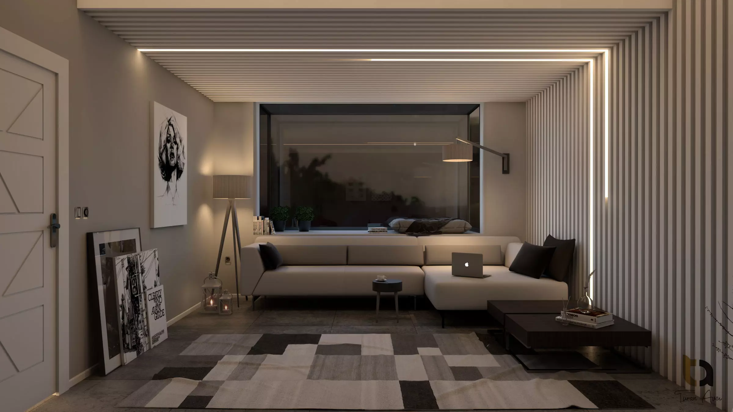 Living Room 3D model_0