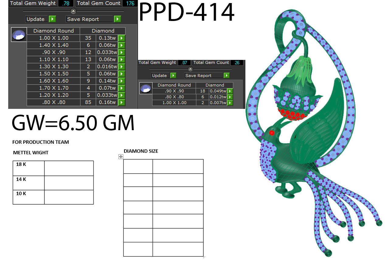 Women pendant 3dm detail 3D print model 3D print model_1