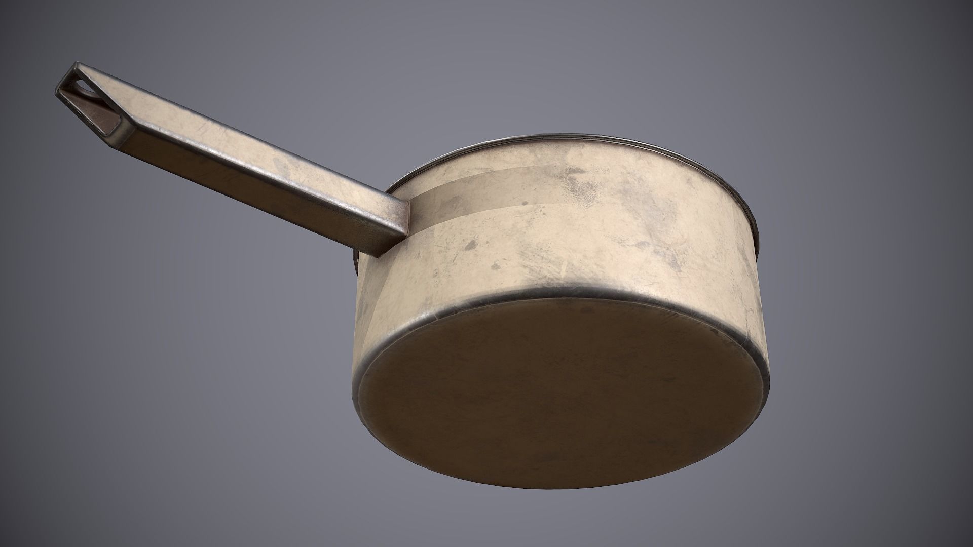 Dipper metal bucket Low-poly 3D model_11