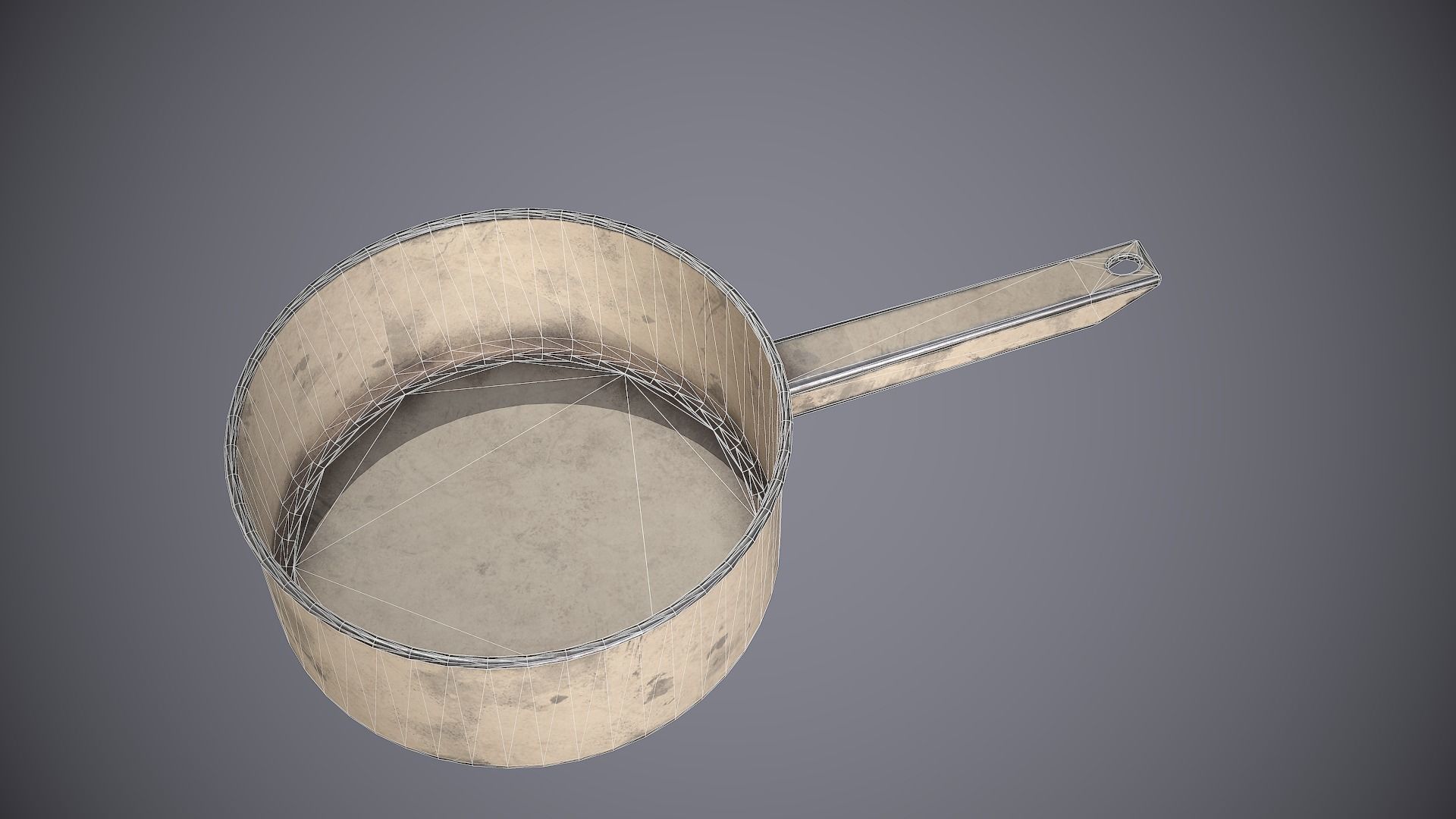 Dipper metal bucket Low-poly 3D model_10